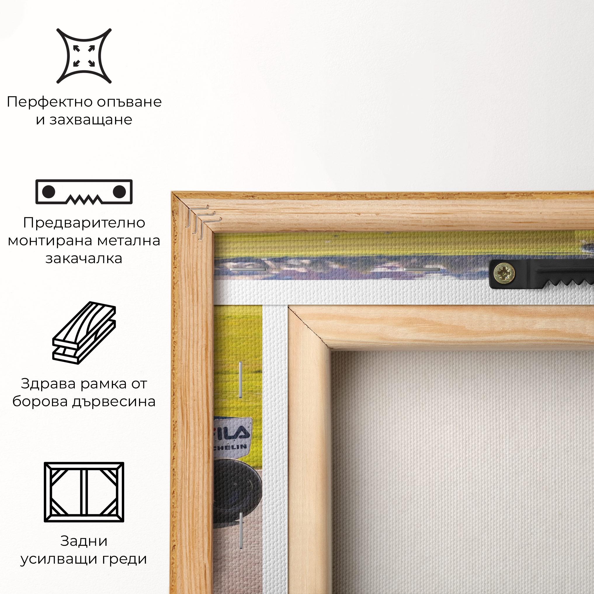 Картина на платно Black F1 Car mockup 5