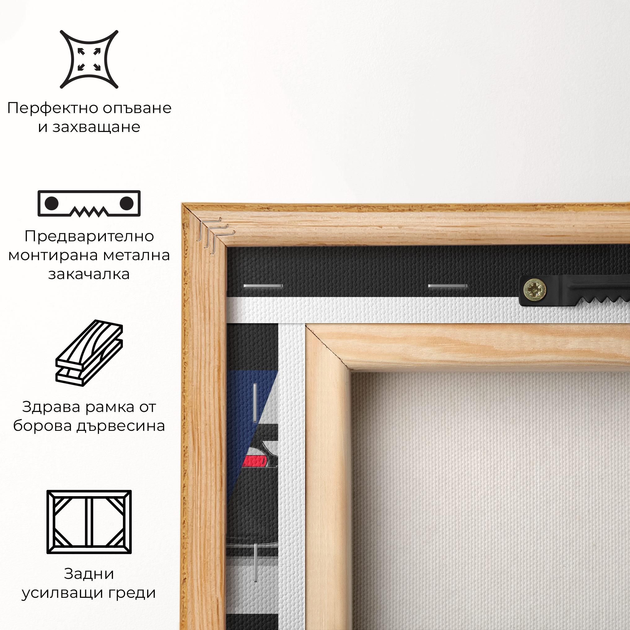 Картина на платно F1 Cars mockup 5