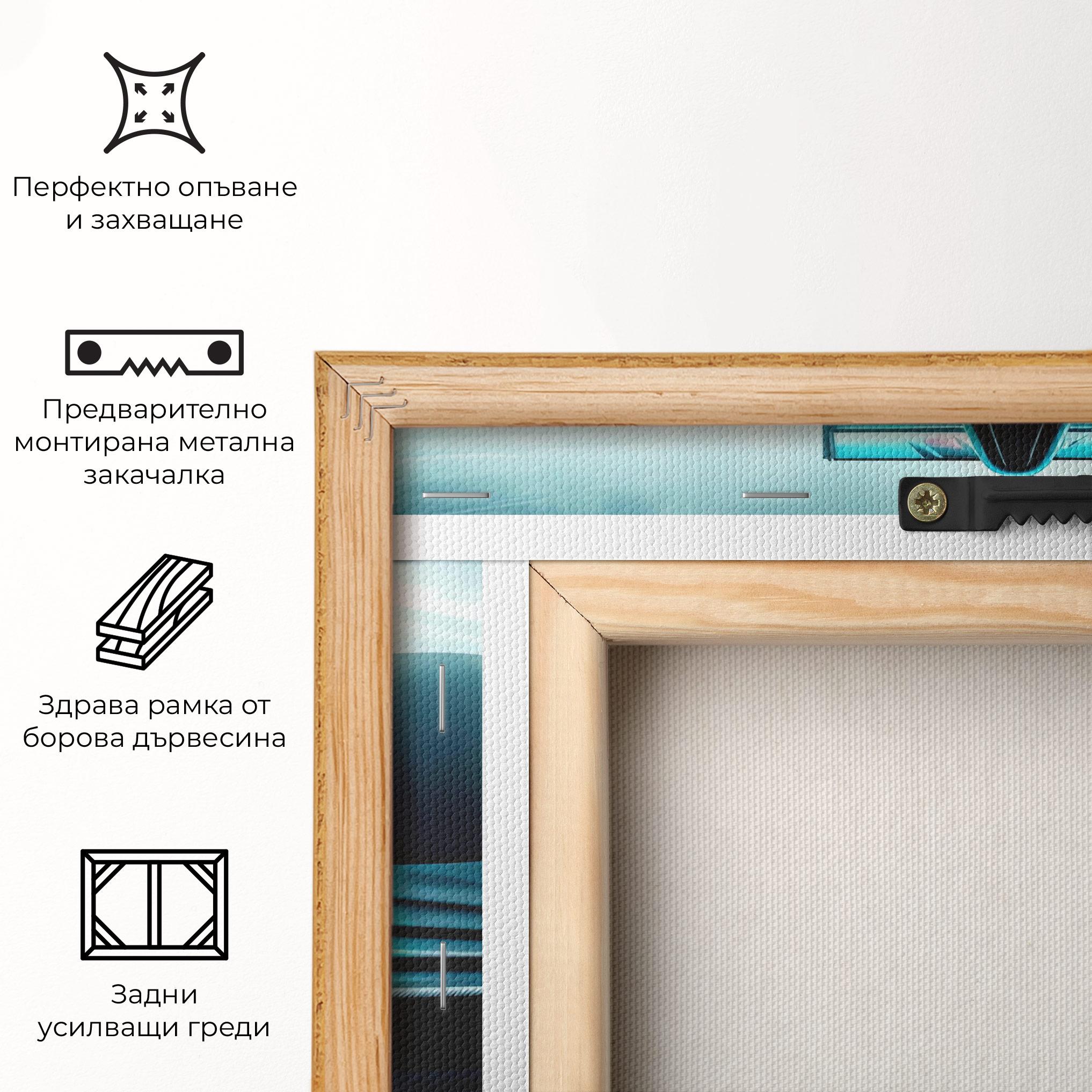 Картина на платно F1 Smoke Cars mockup 5