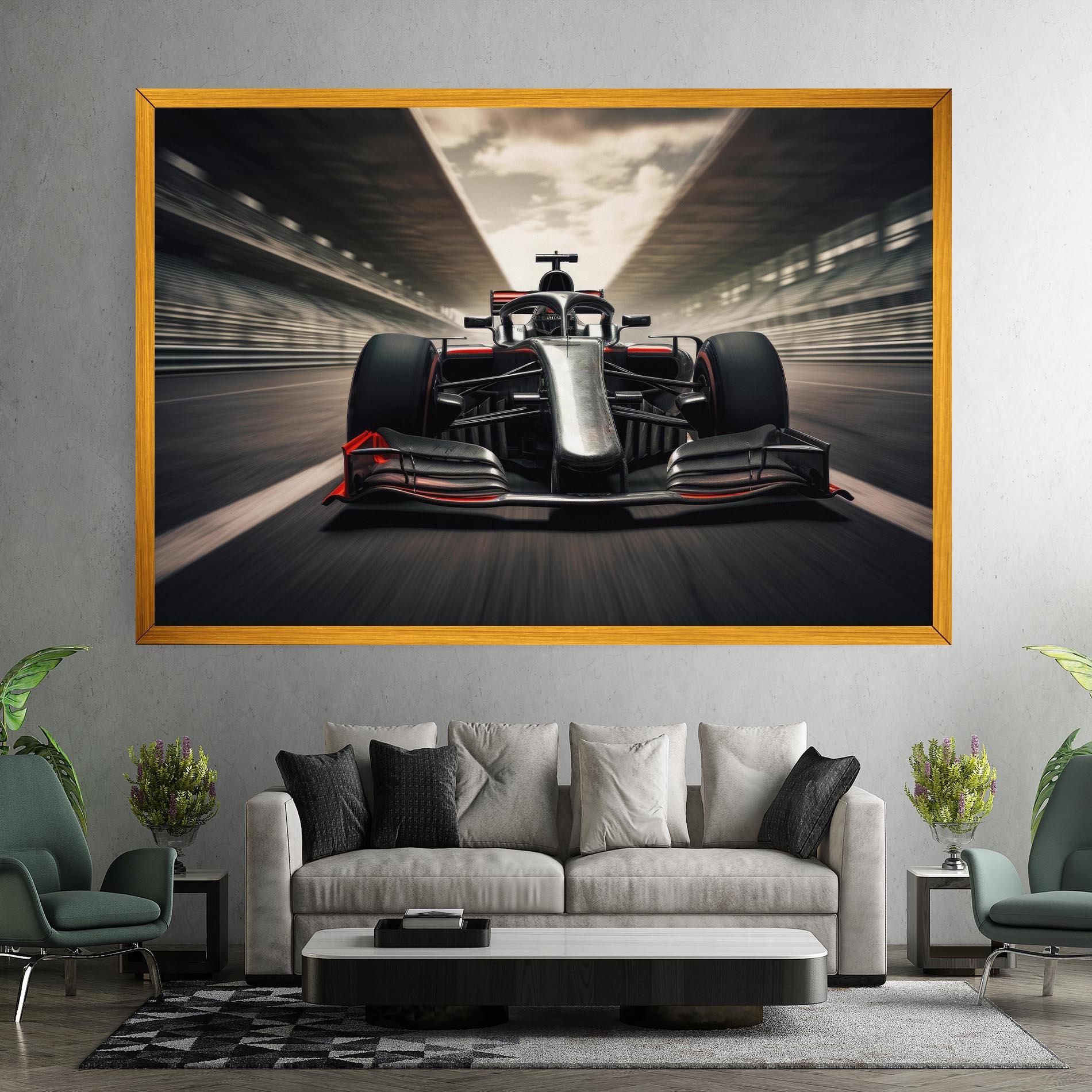 Картина на платно Black Red F1 mockup 7