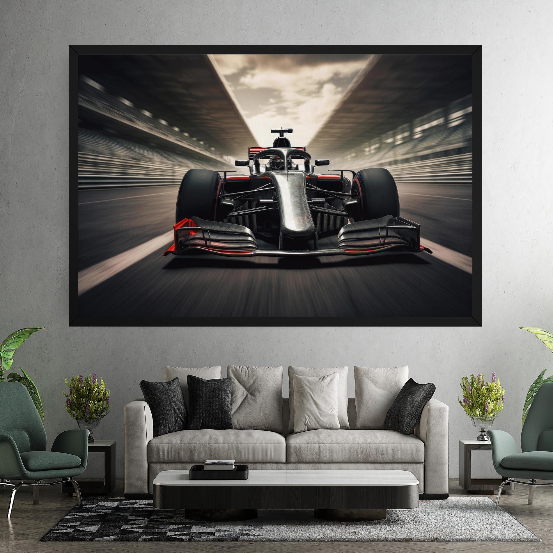 Картина на платно Black Red F1 mockup 7
