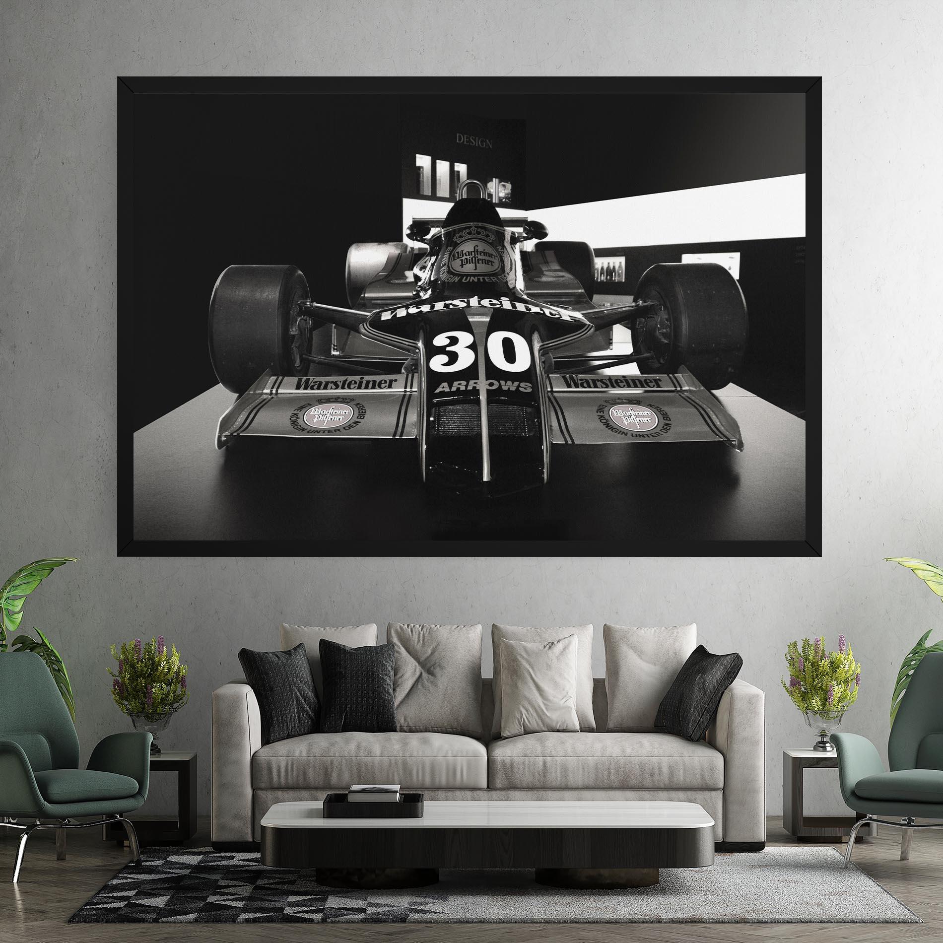 Картина на платно Formula 1 Car Grey mockup 7