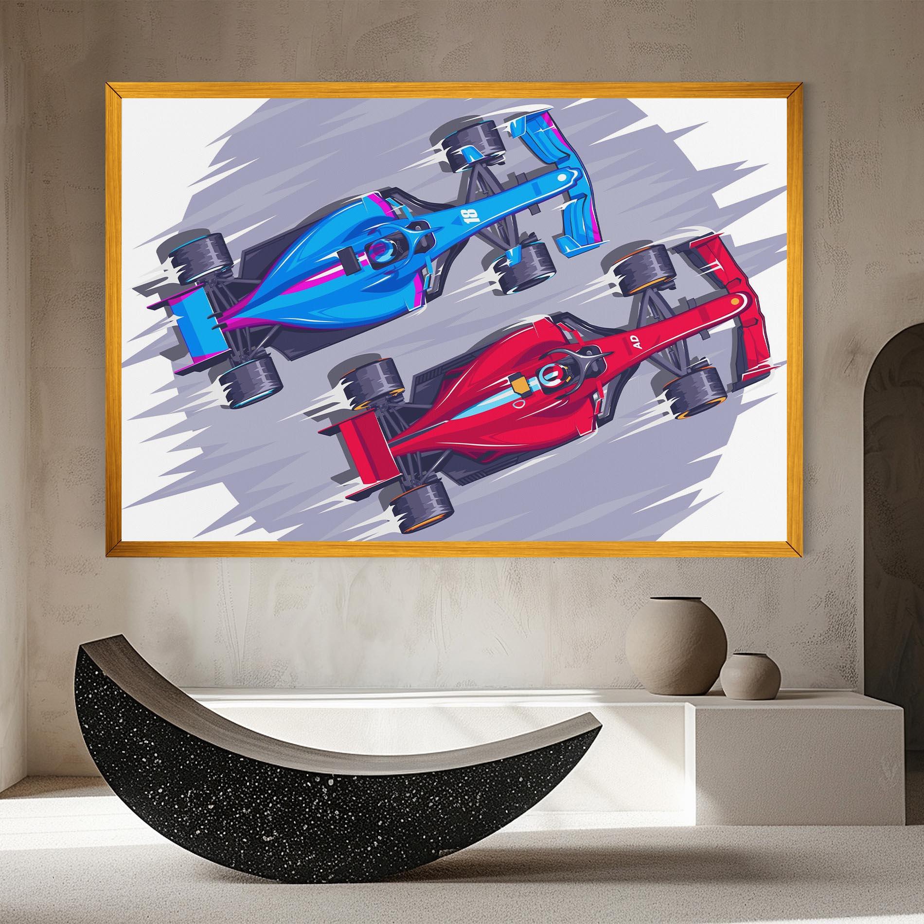 Картина на платно Bolides mockup 8