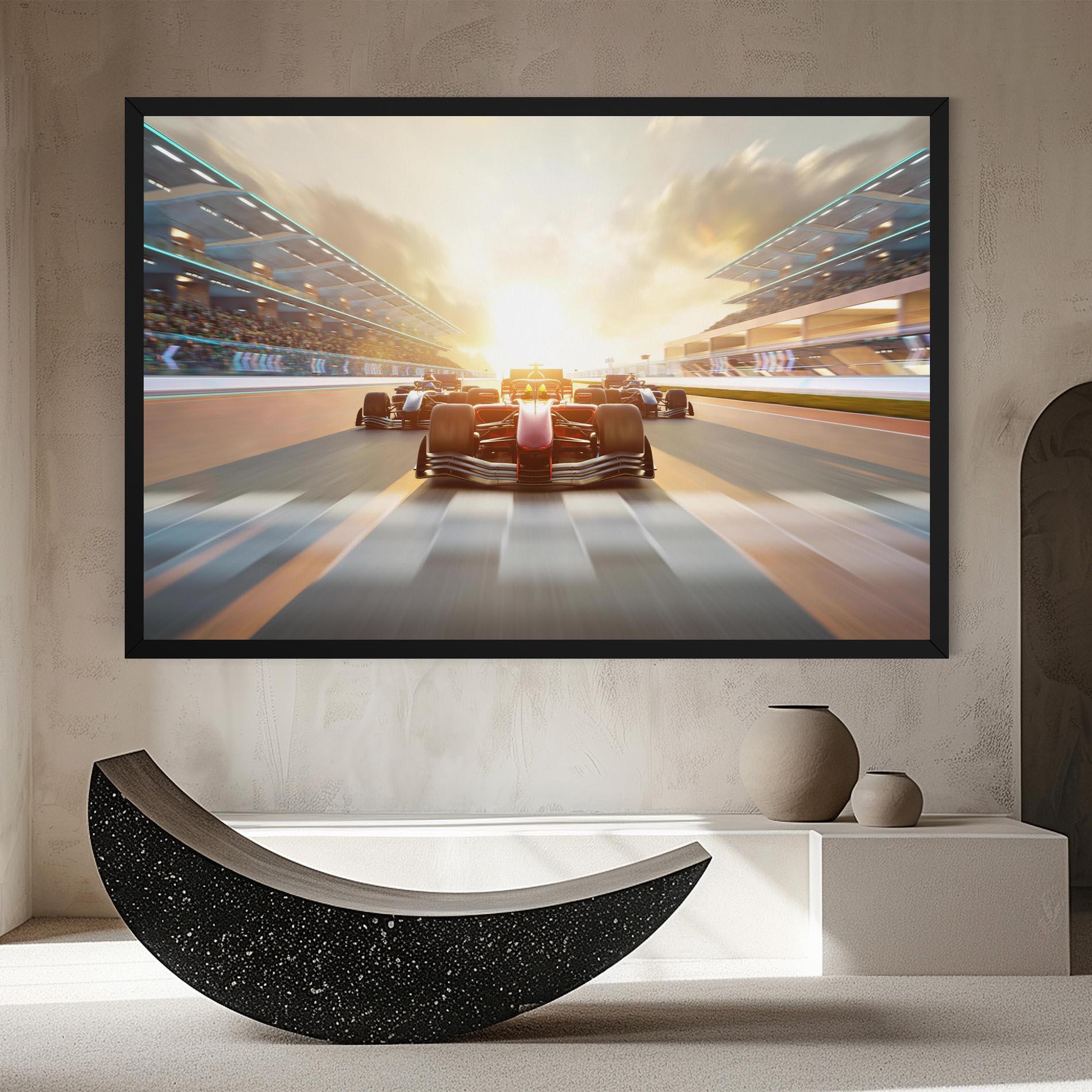Картина на платно F1 Winning mockup 8