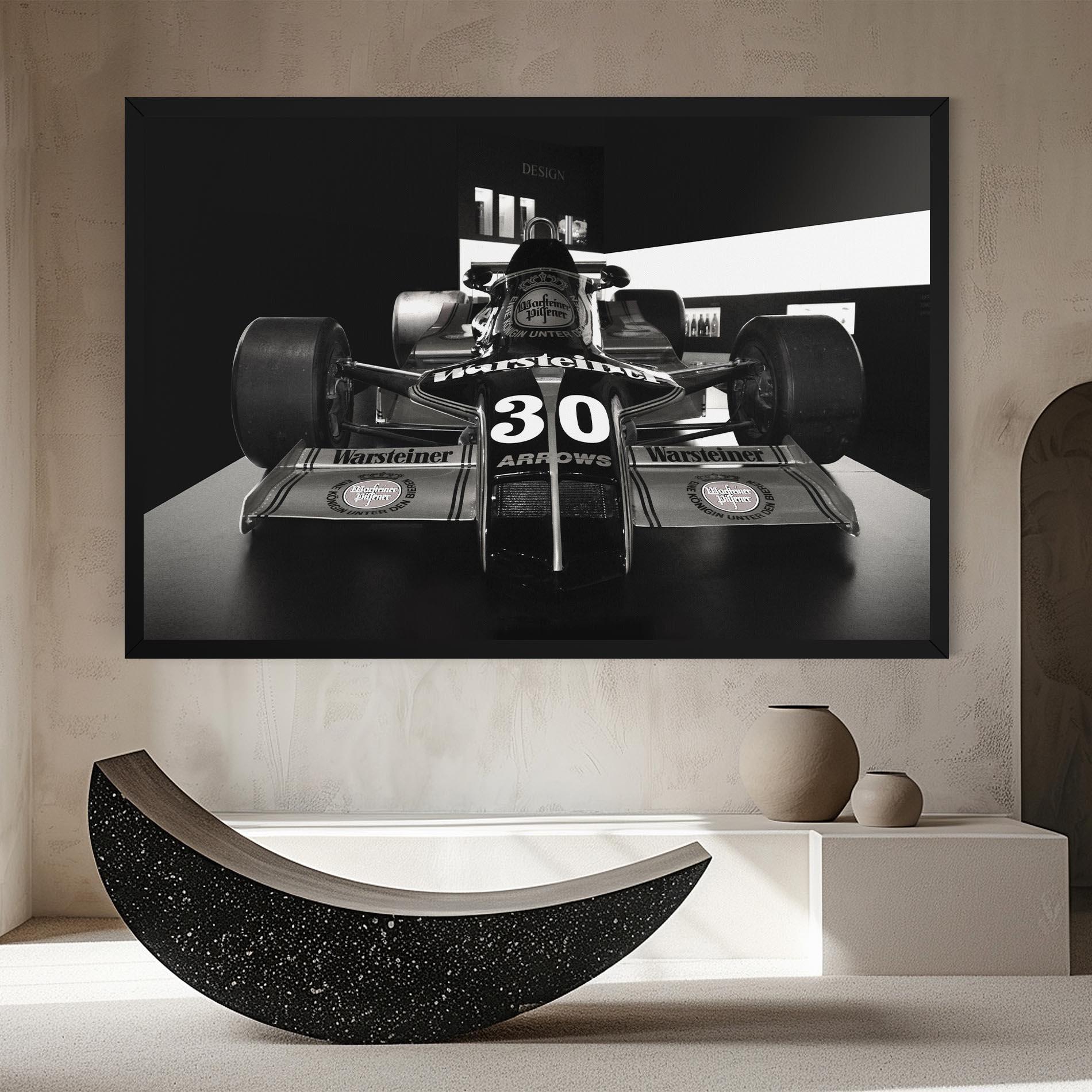 Картина на платно Formula 1 Car Grey mockup 8