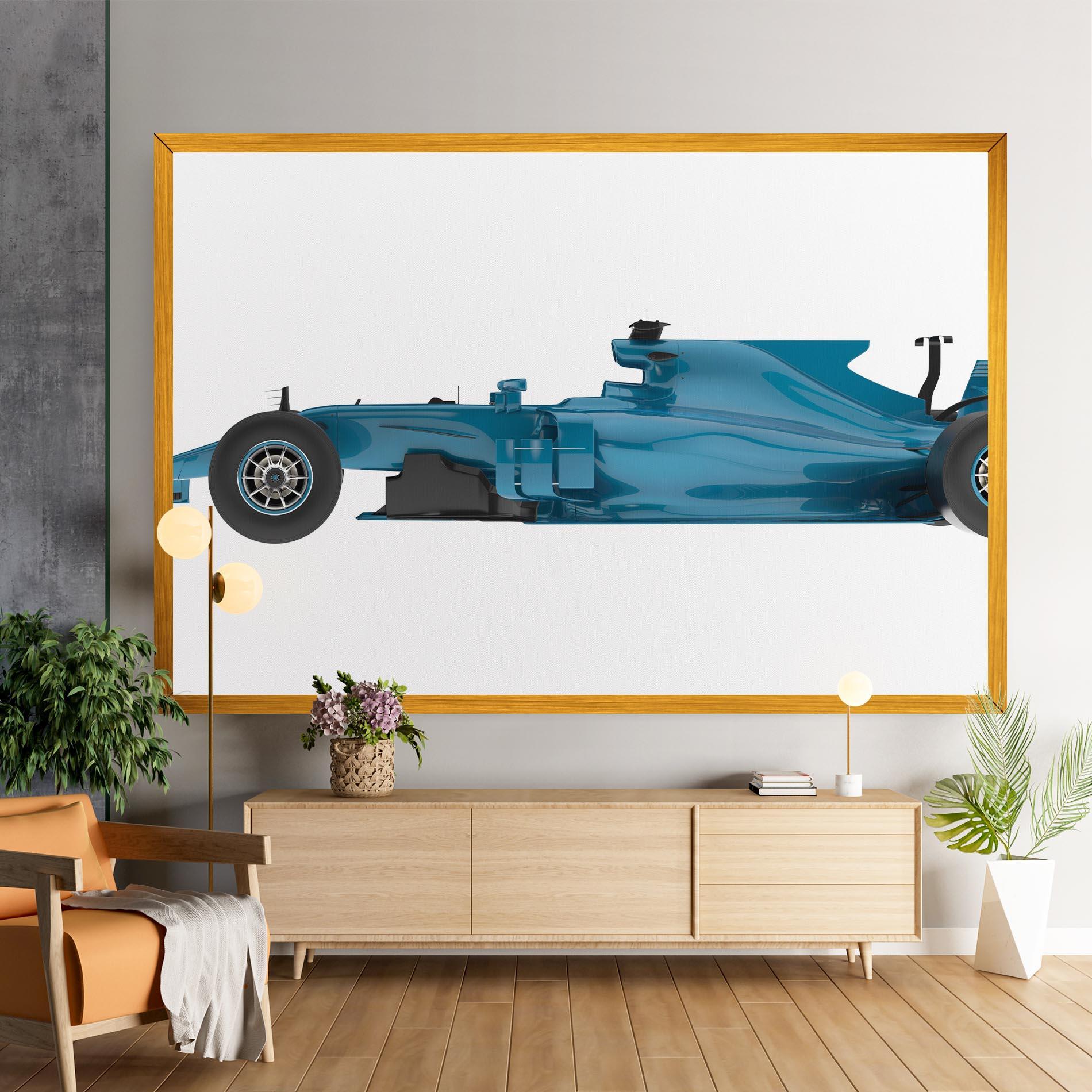 Картина на платно Blue F1 Toy mockup 9