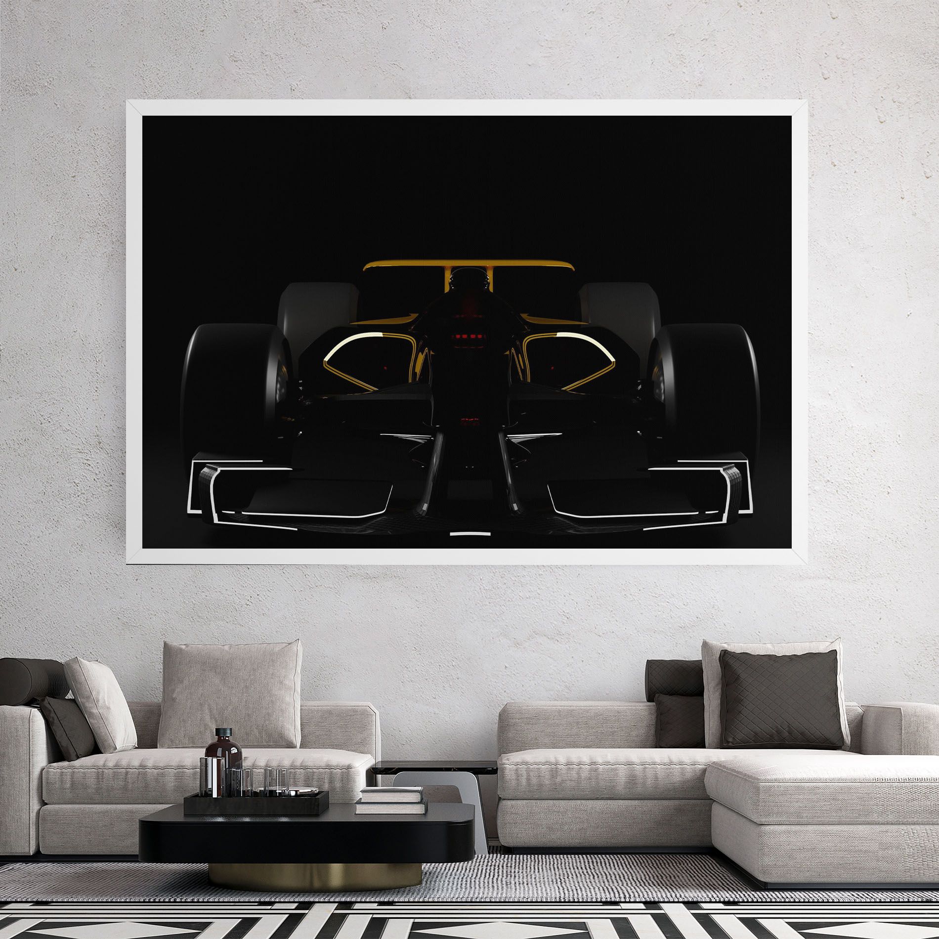 Dark F1 Car mockup 2