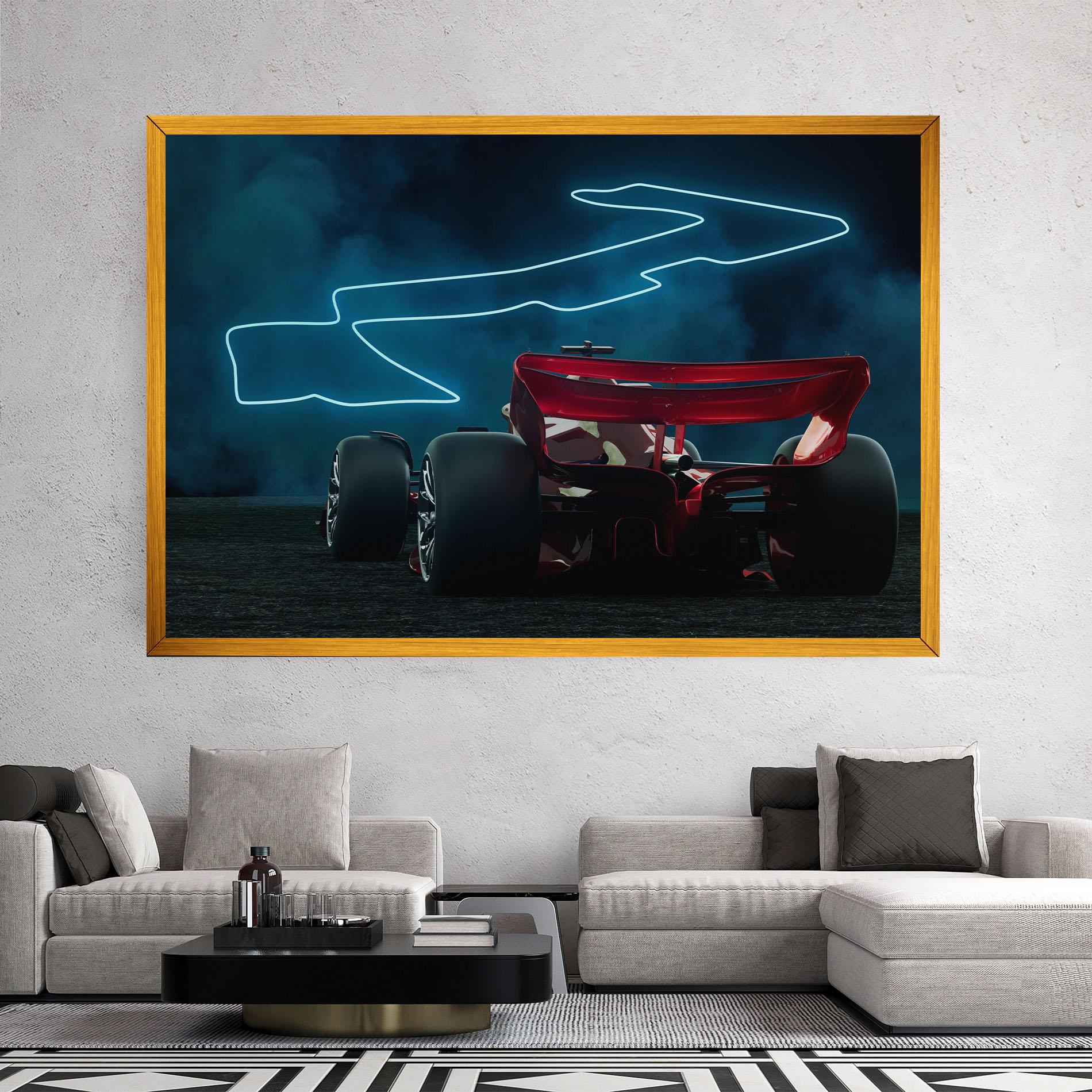 Картина на платно Race Car F1 mockup 2