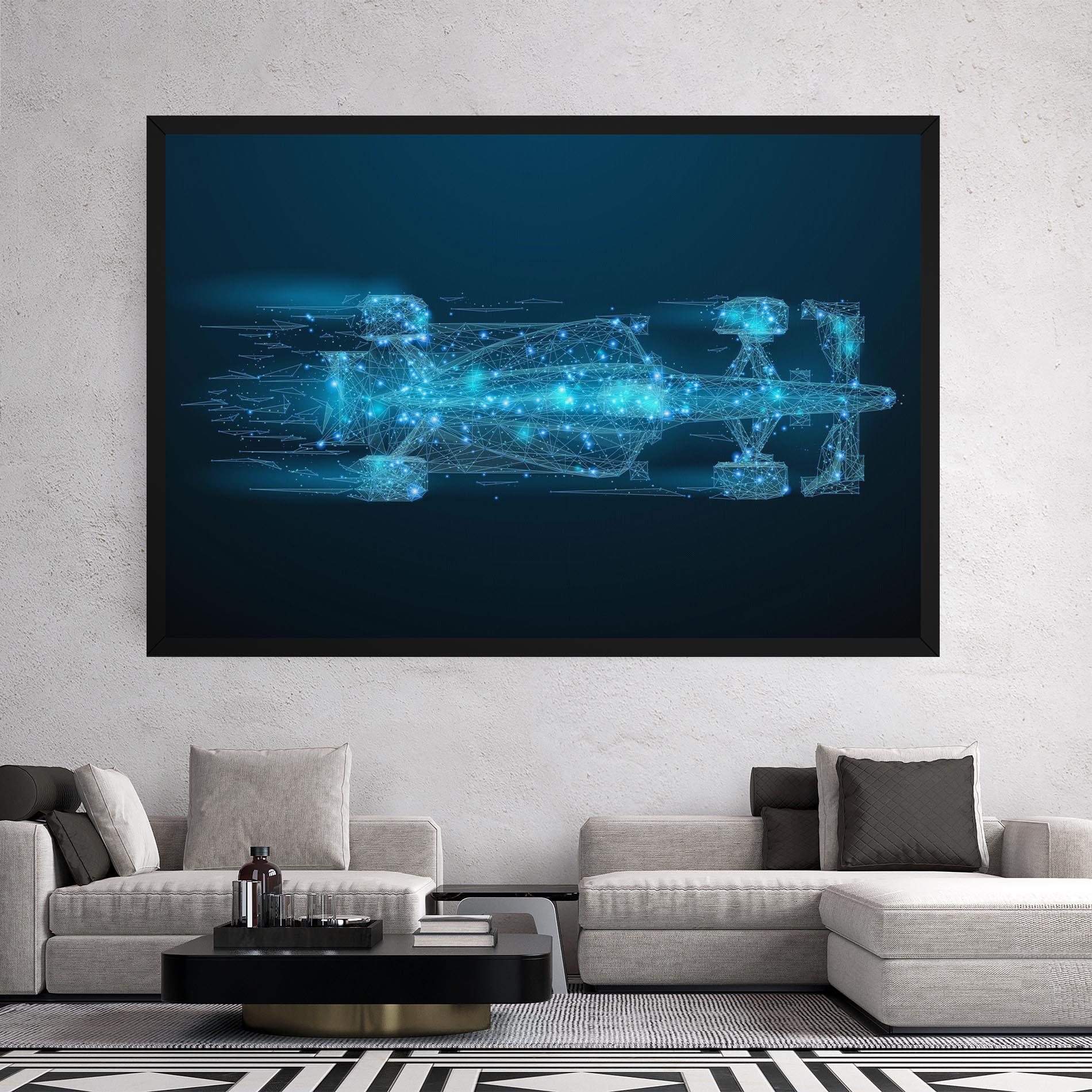 Картина на платно Blue Light F1 mockup 2