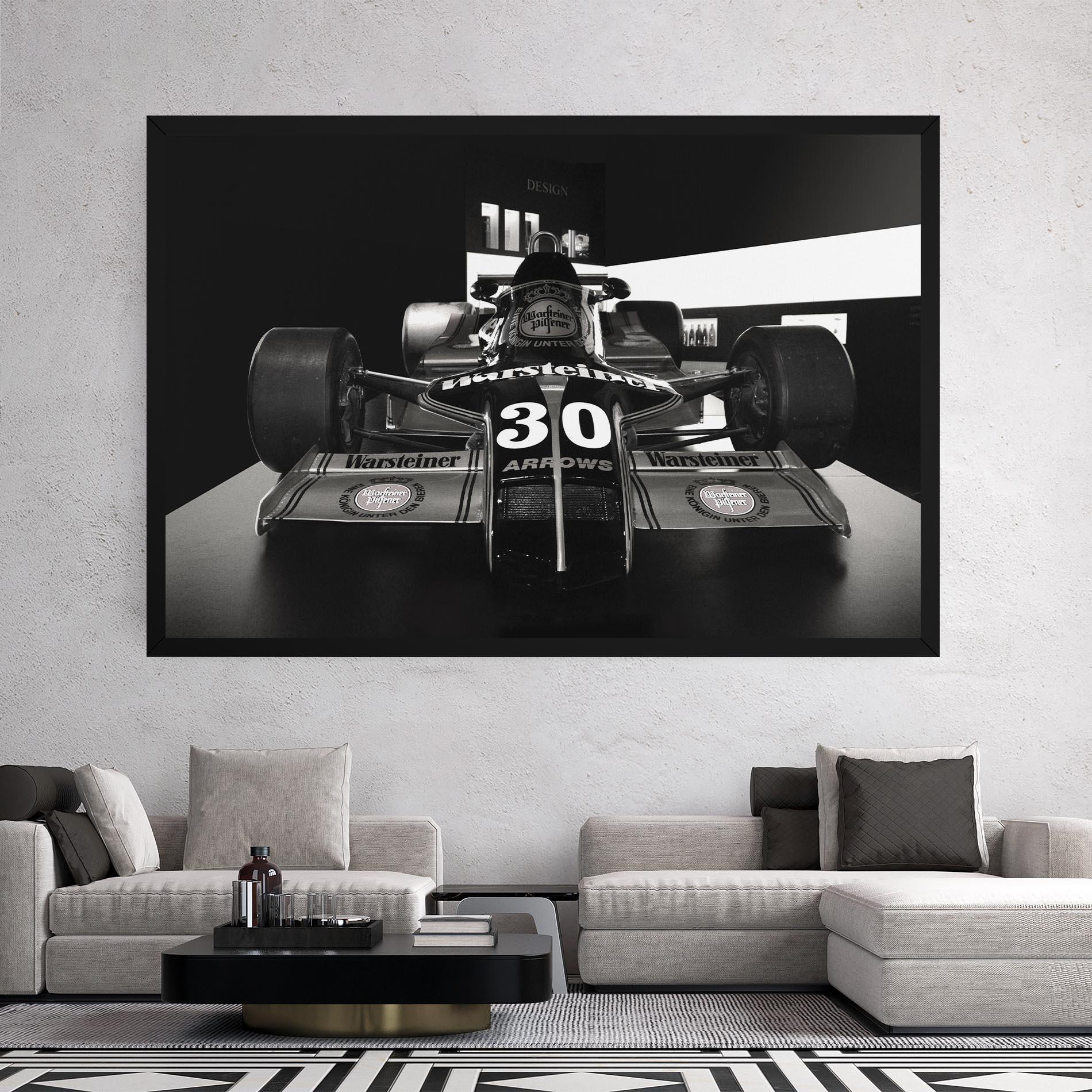 Картина на платно Formula 1 Car Grey mockup 2