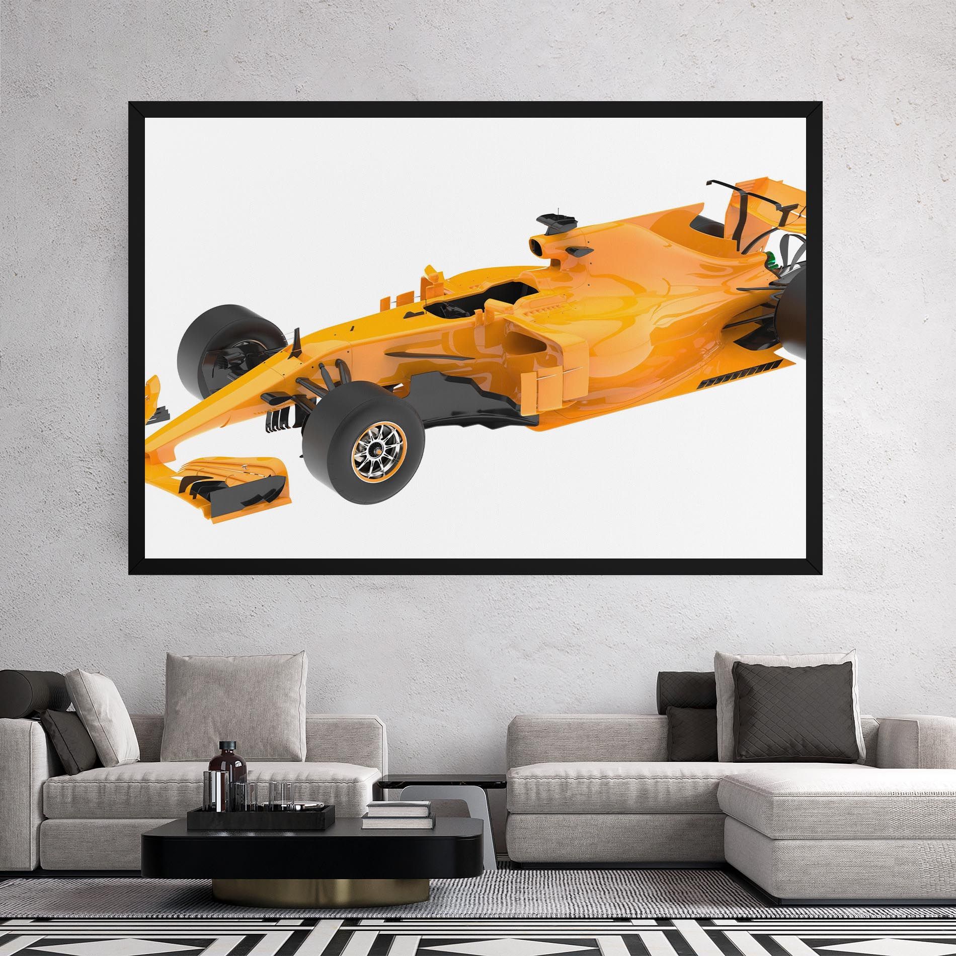 Yellow F1 Toy mockup 2