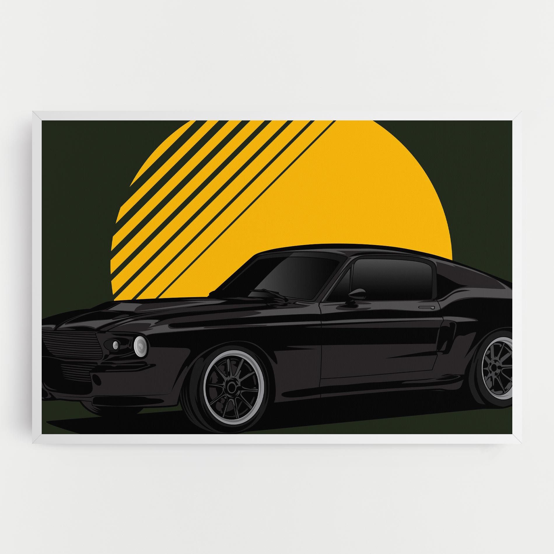 Black Car Sun mockup 0