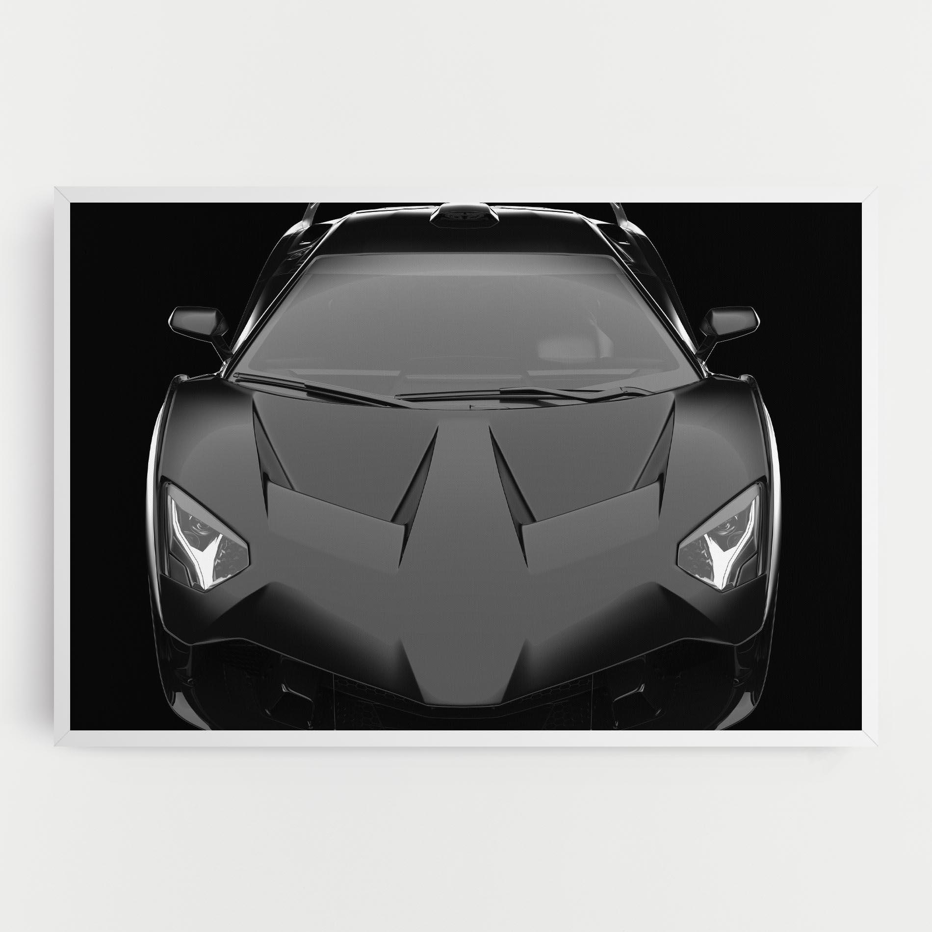 Картина на платно Black Matte Lambo mockup 0