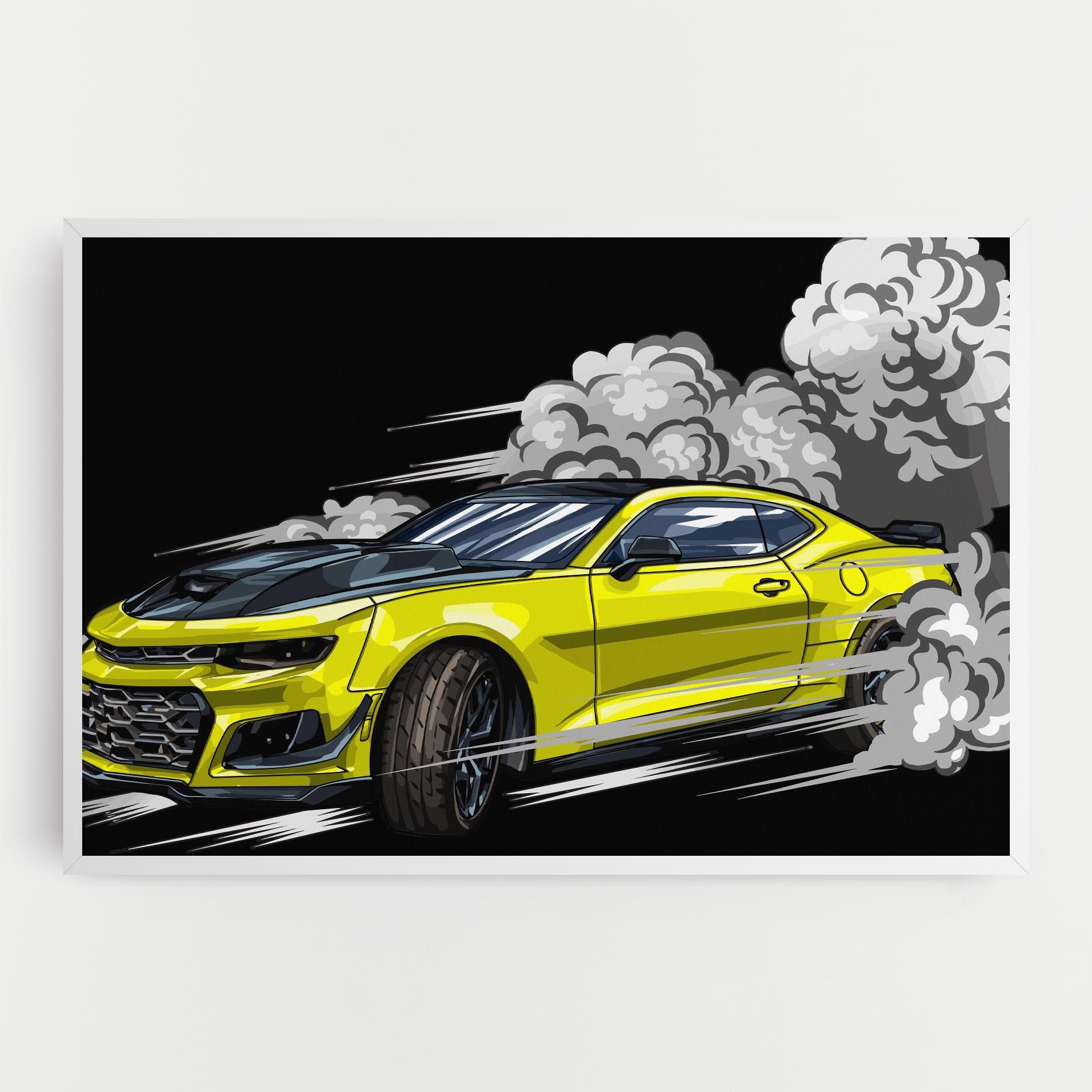 Racing Car Smoke mockup 0