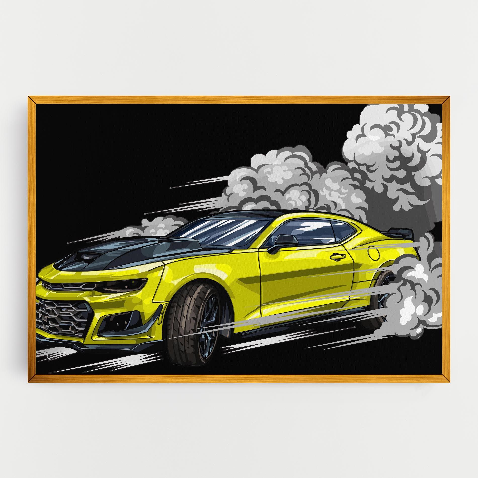 Racing Car Smoke mockup 0