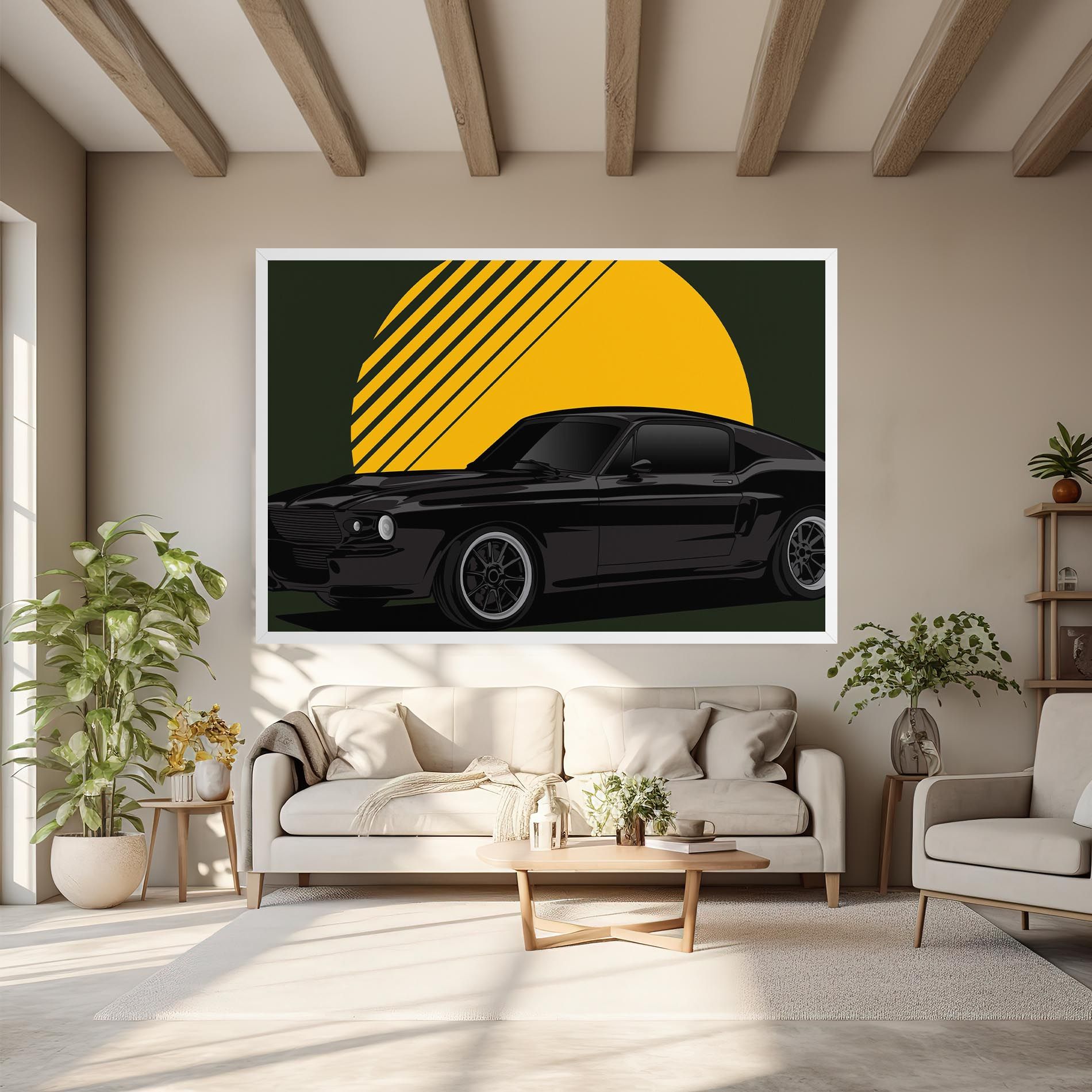 Black Car Sun mockup 6