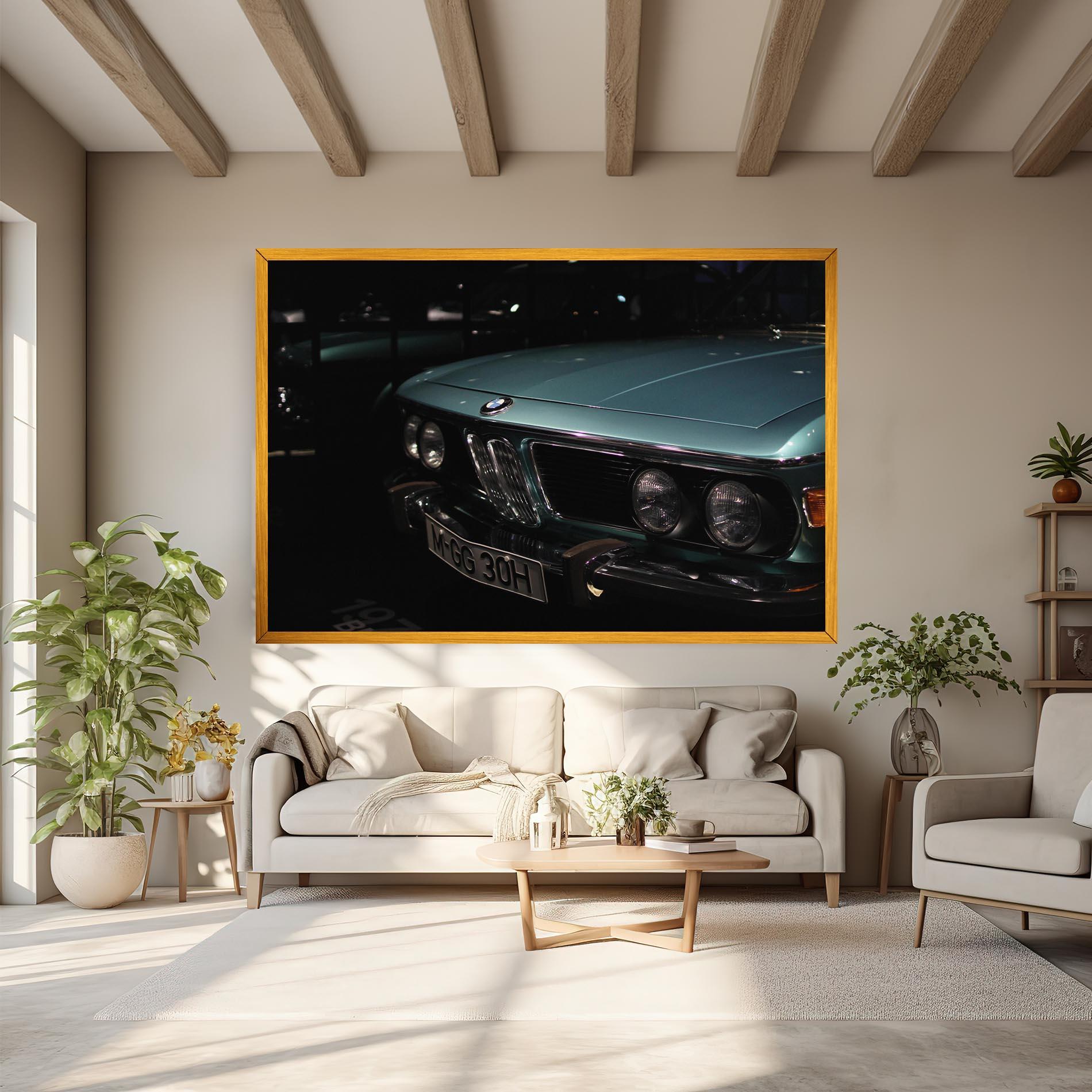 Картина на платно Old Bmw Headlight mockup 6