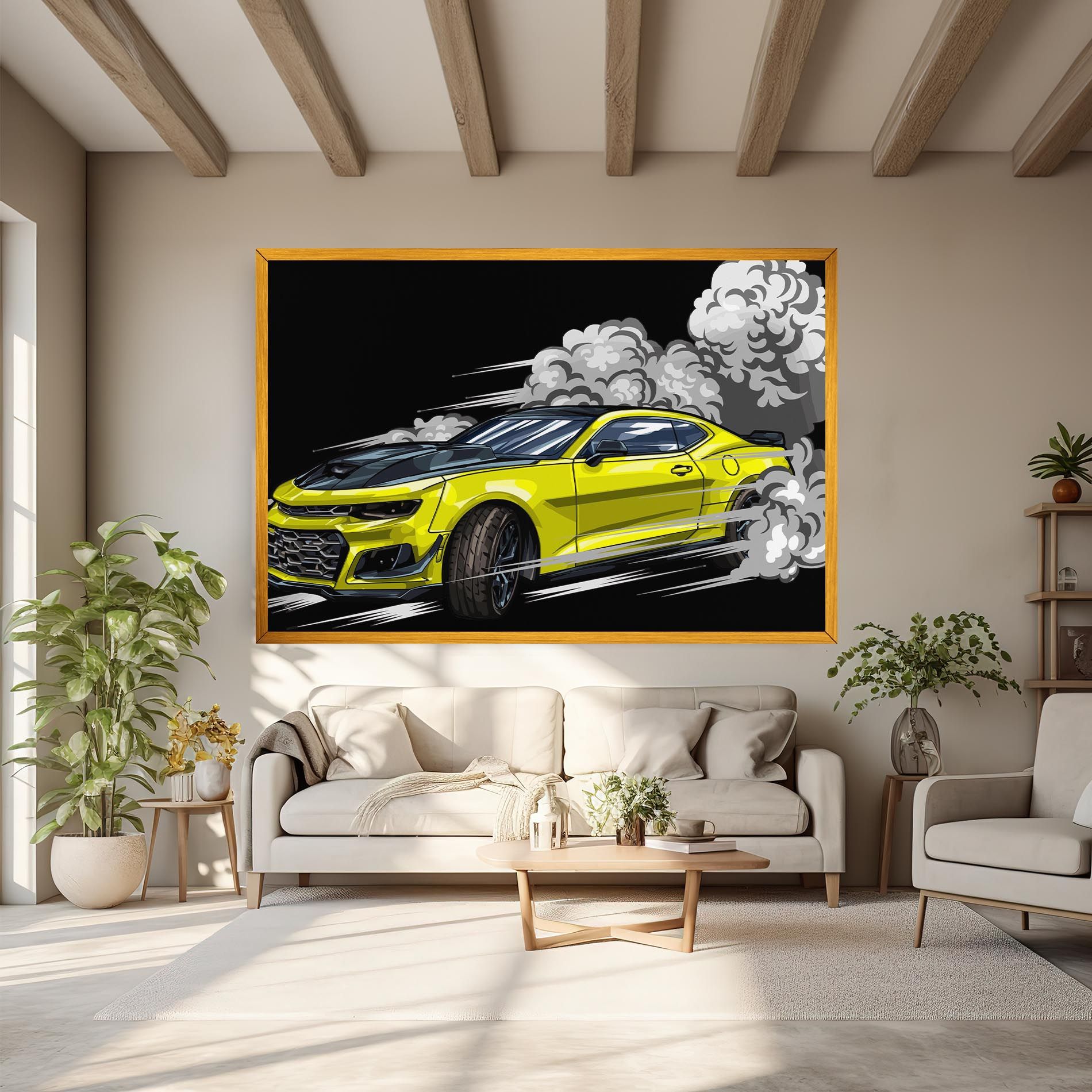 Racing Car Smoke mockup 6