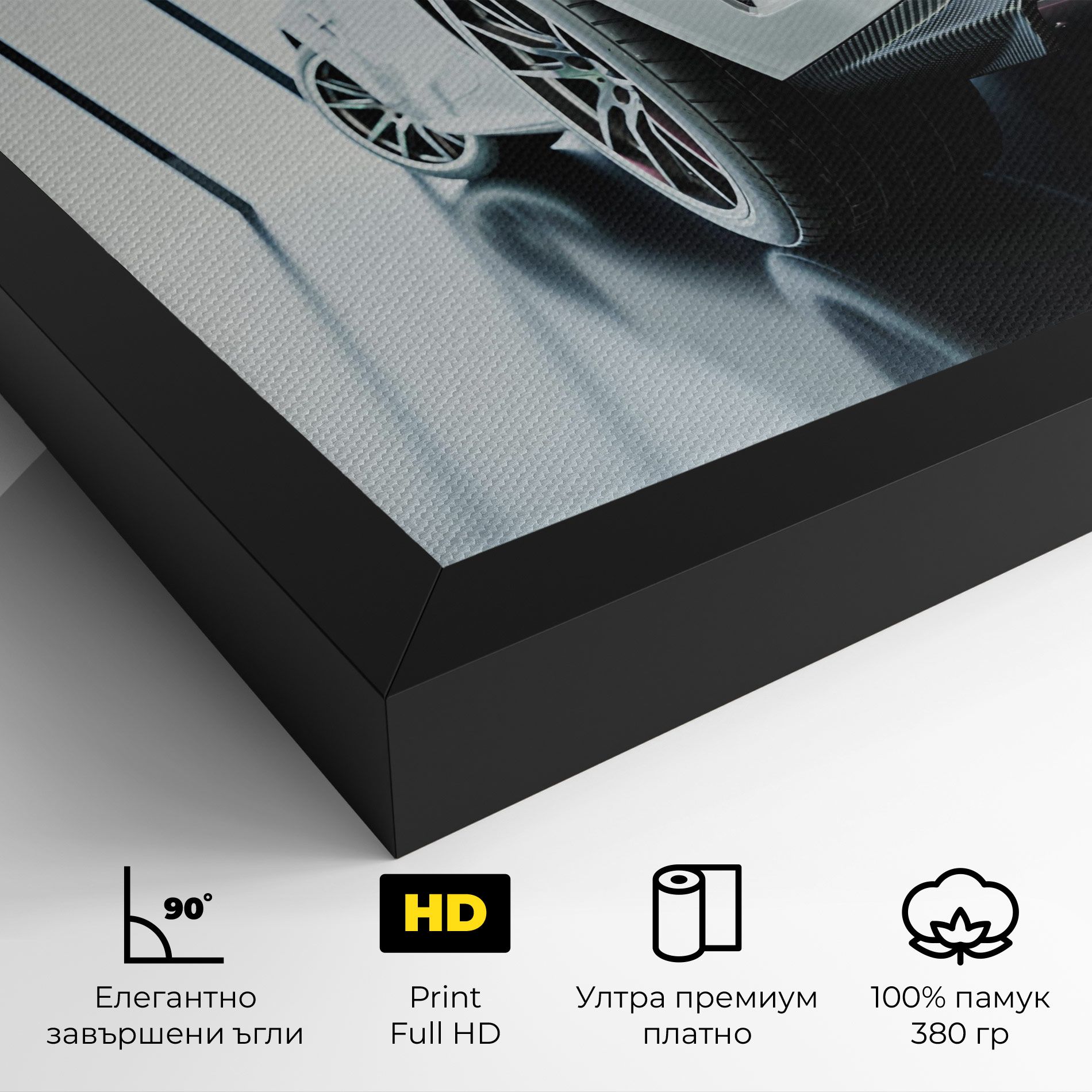 White Mercedes Amg mockup 4
