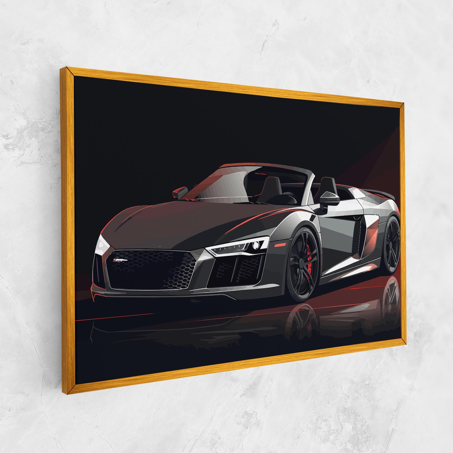 Картина на платно Cool Grey Car mockup 1