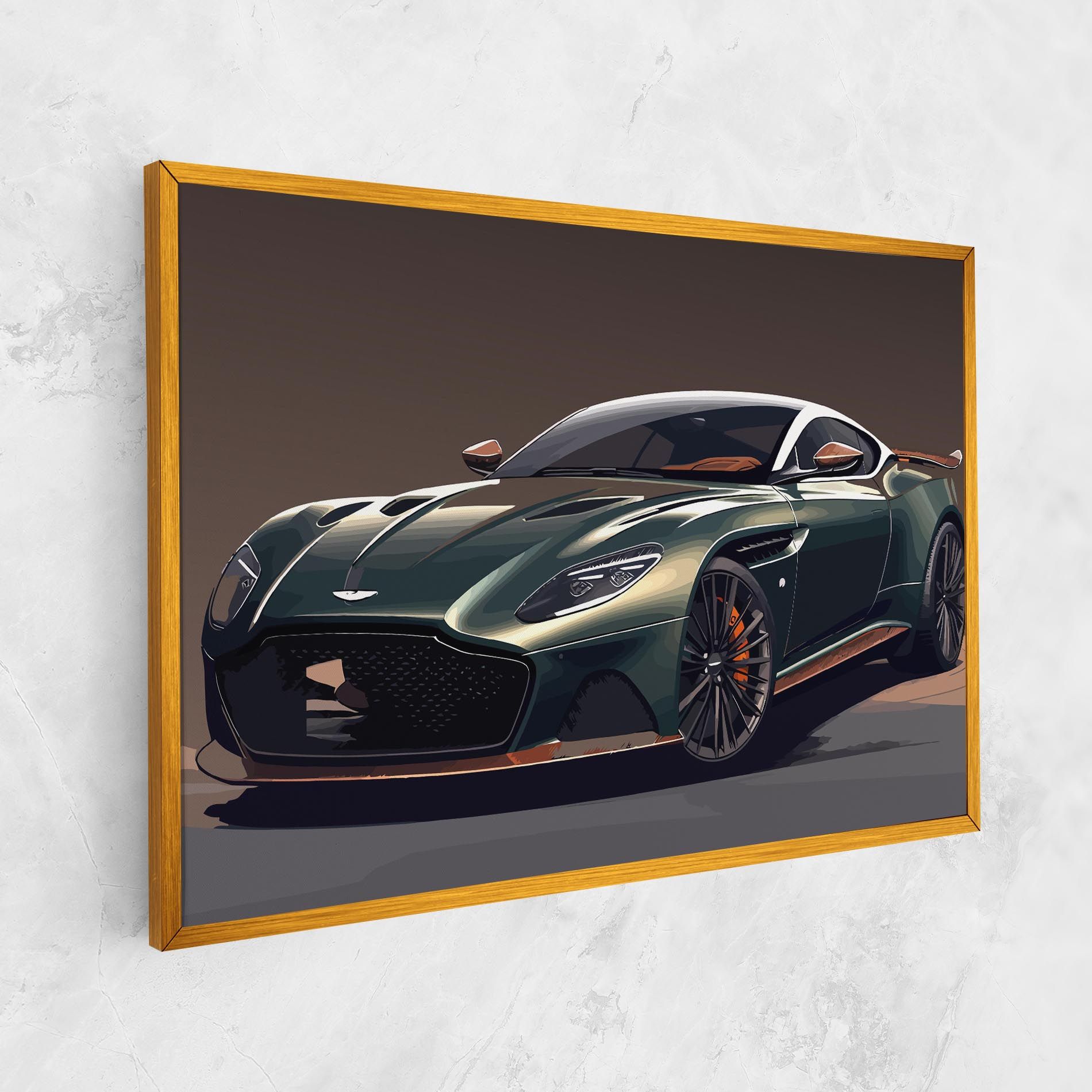 Dark Green Car mockup 1