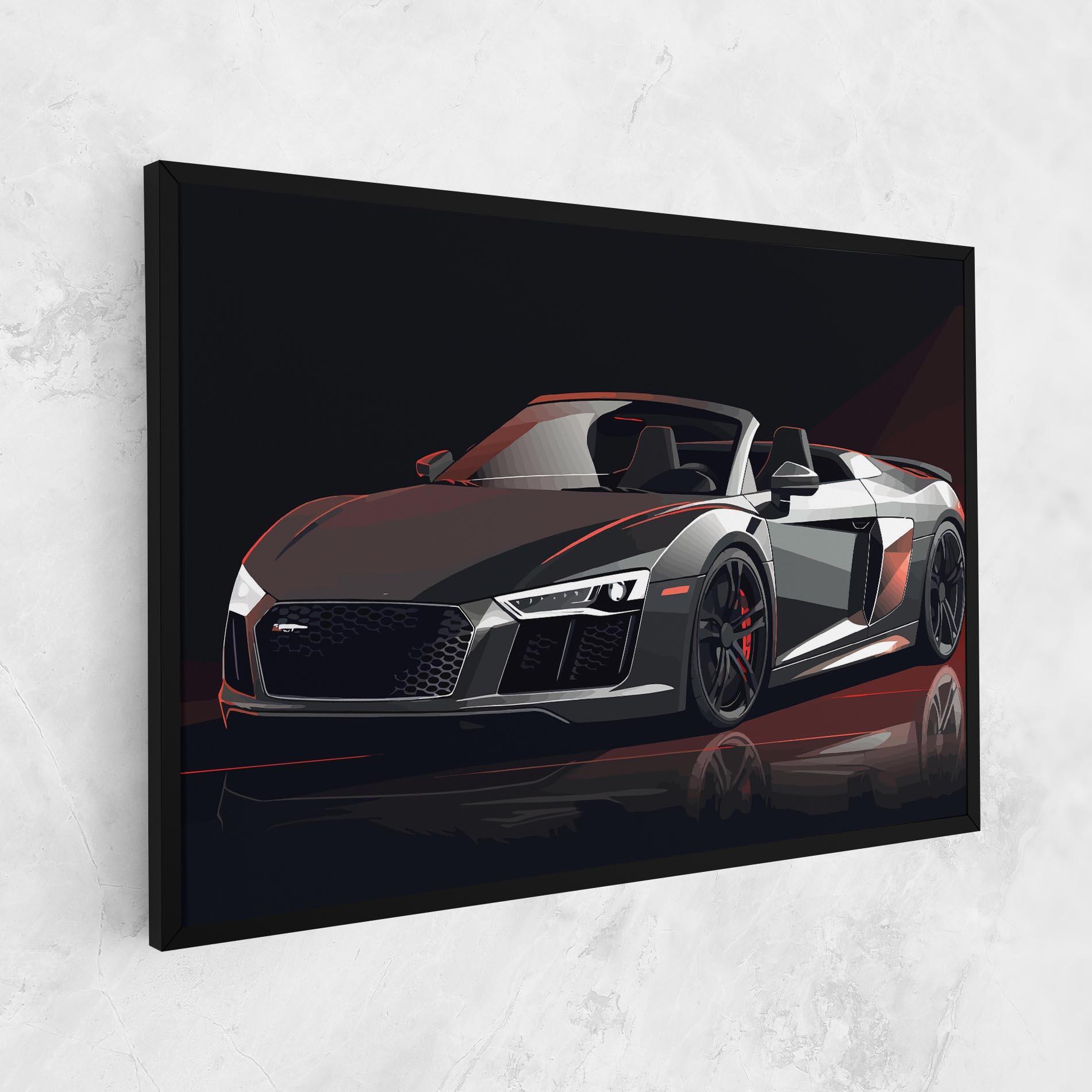 Картина на платно Cool Grey Car mockup 1