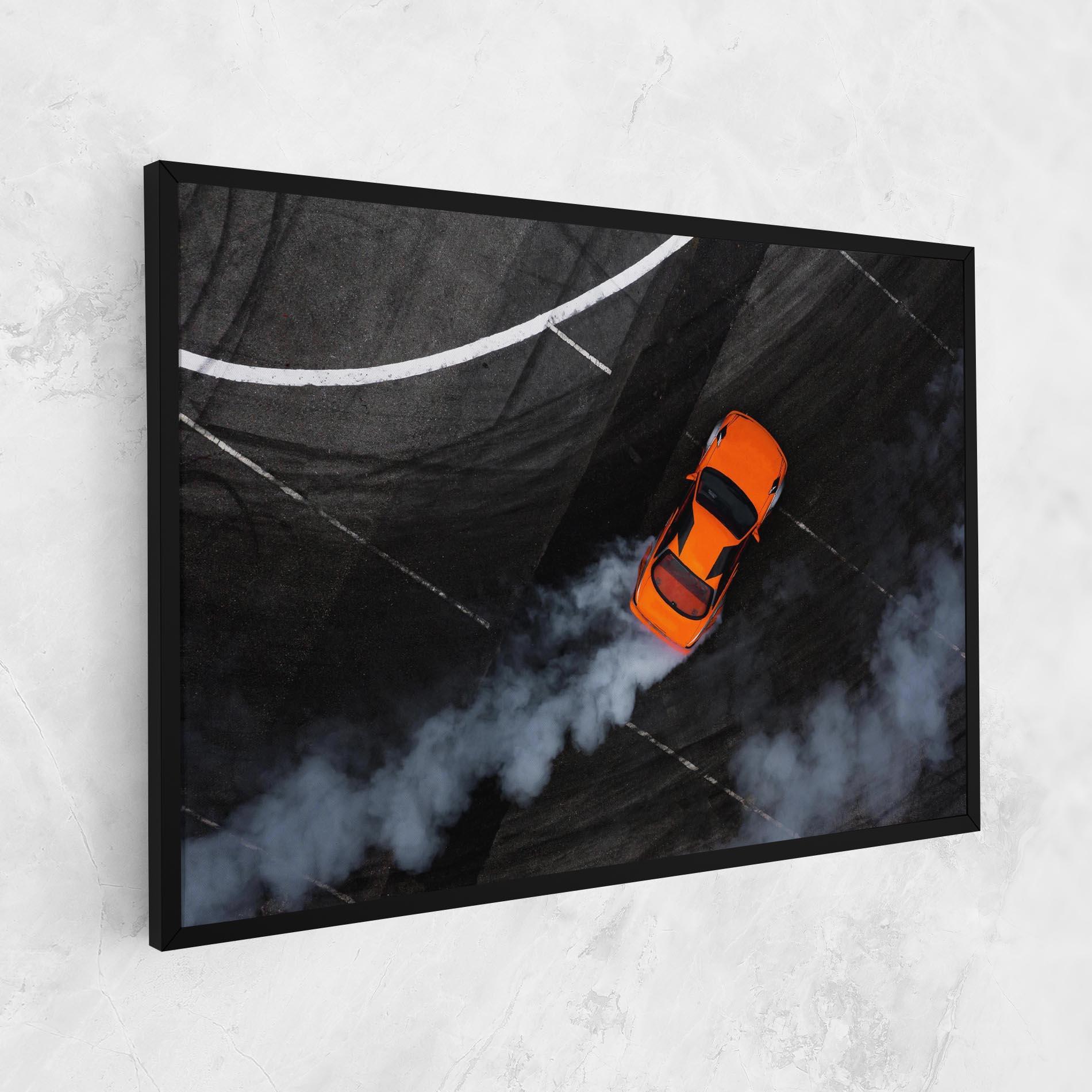 Картина на платно Orange Proche Drifting mockup 1