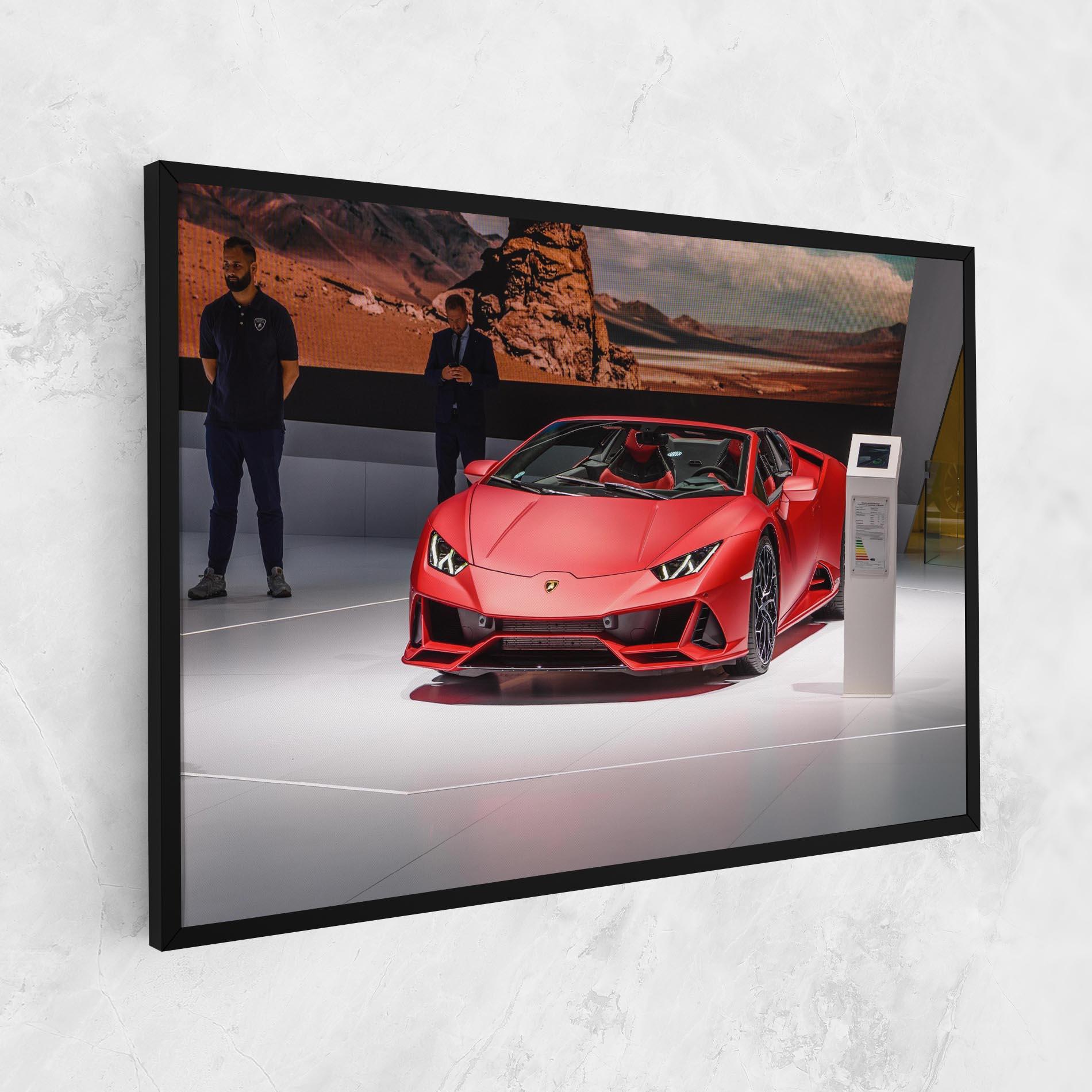 Картина на платно Red Lambo Front mockup 1