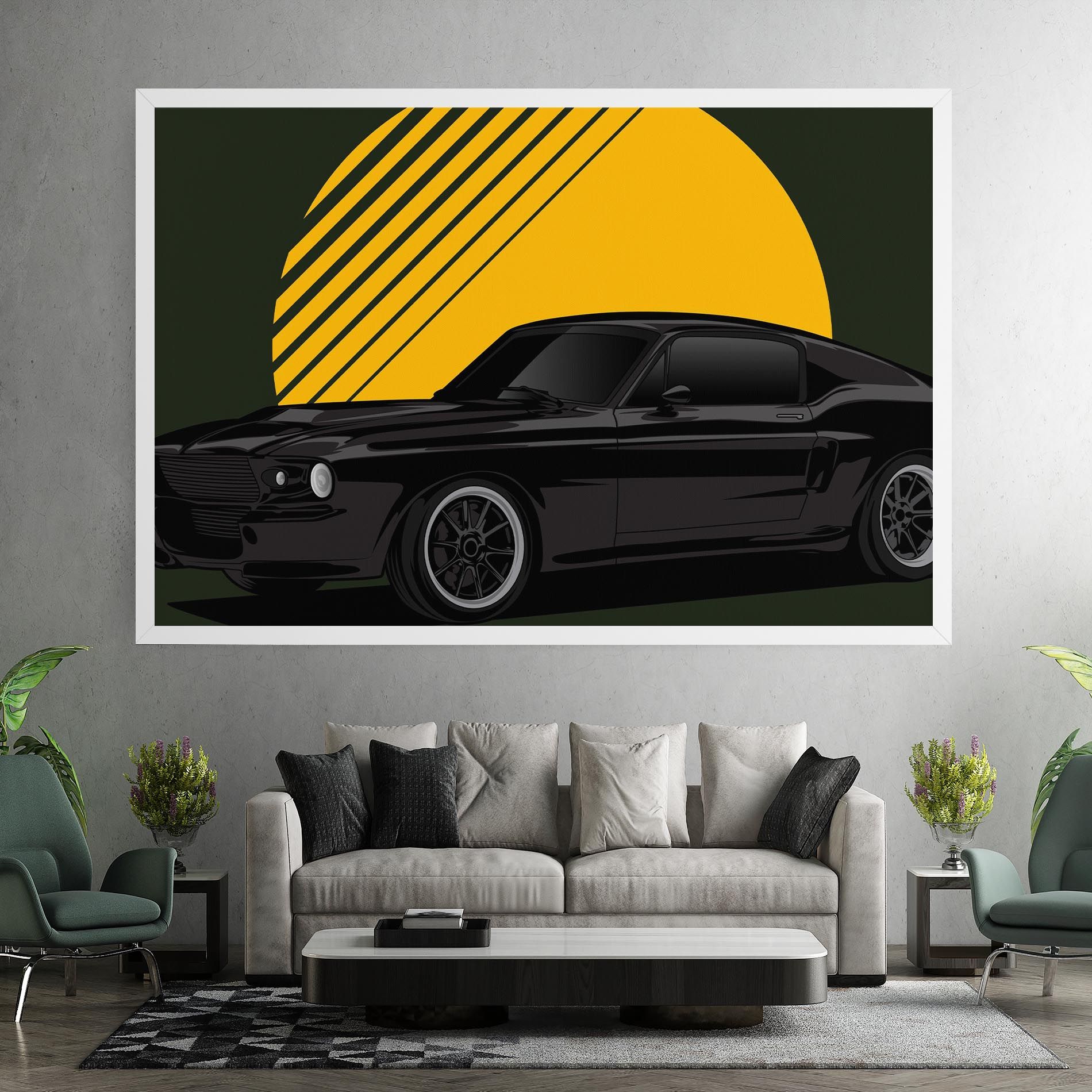 Black Car Sun mockup 7