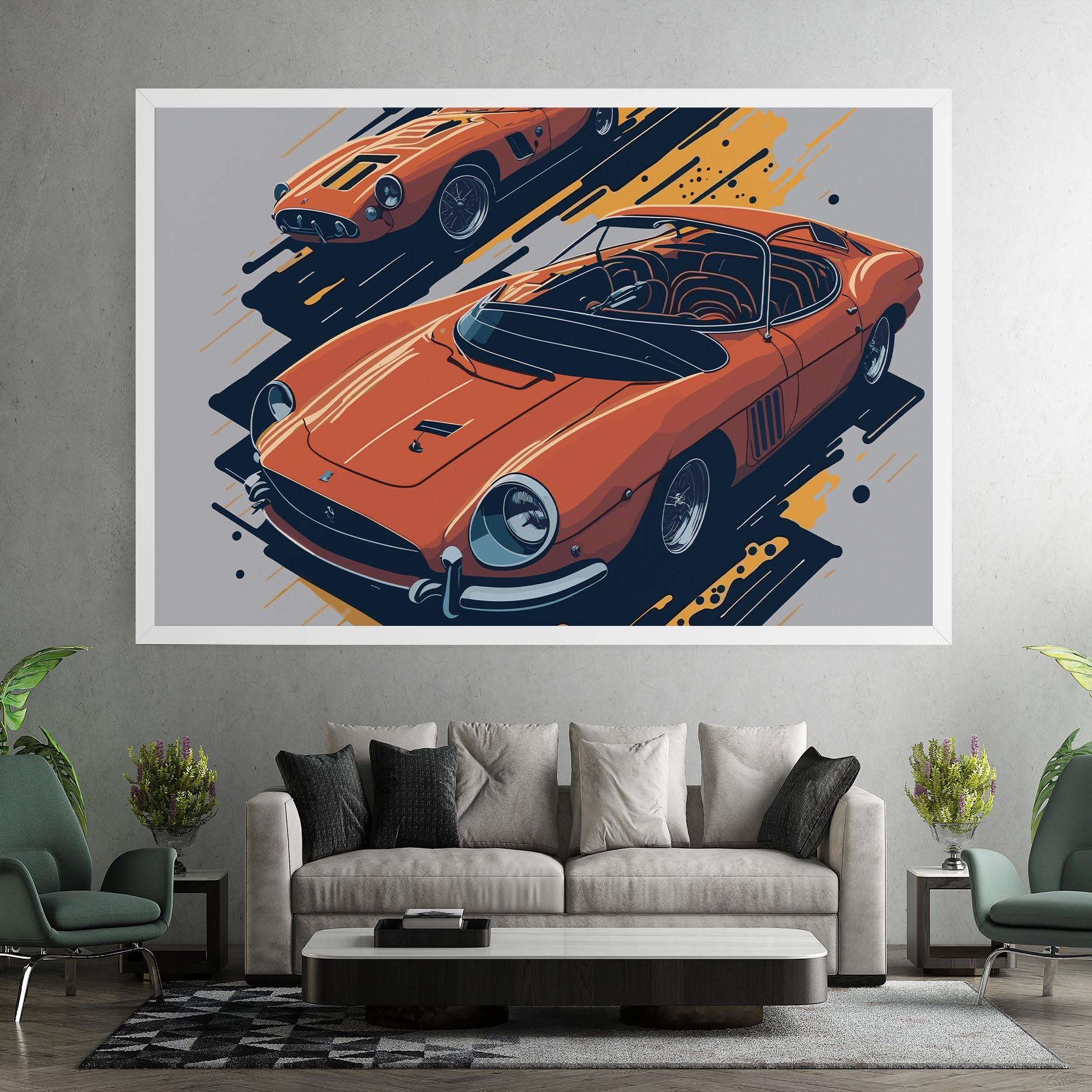 Картина на платно Ferrari 250 Gto mockup 7