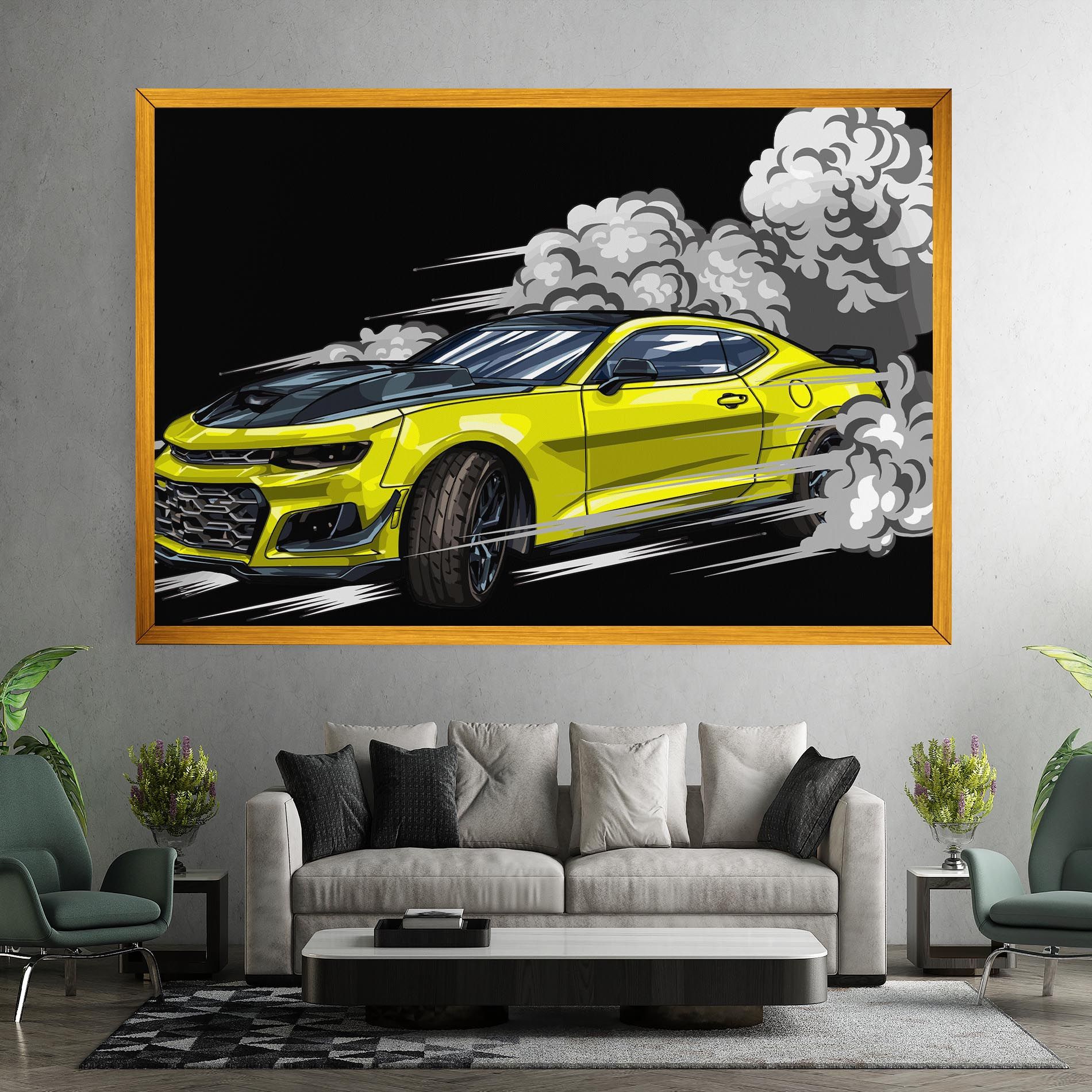 Racing Car Smoke mockup 7