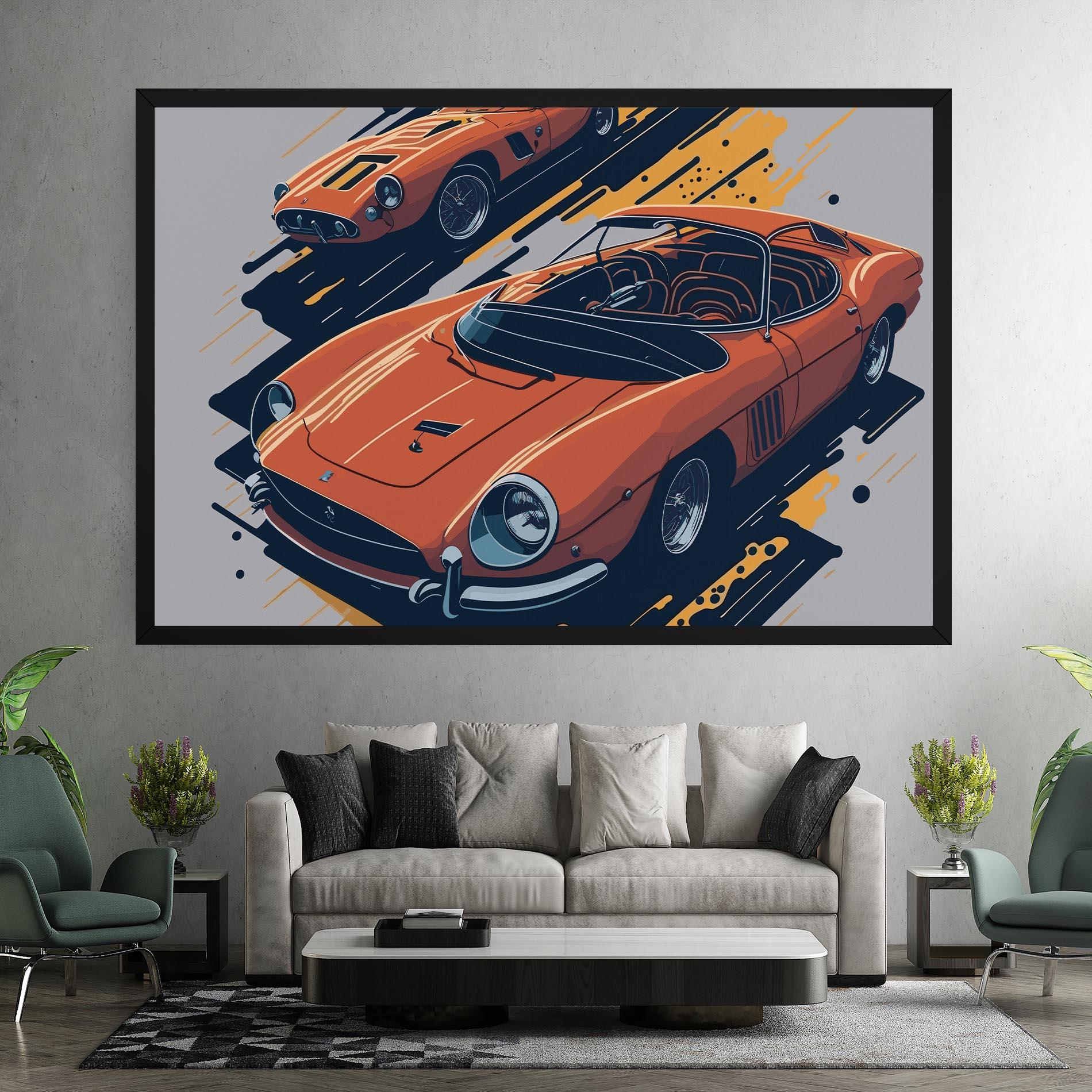 Картина на платно Ferrari 250 Gto mockup 7