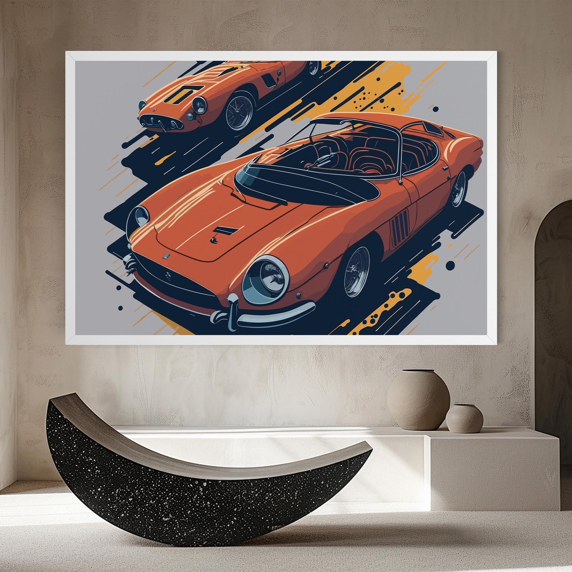 Картина на платно Ferrari 250 Gto mockup 8
