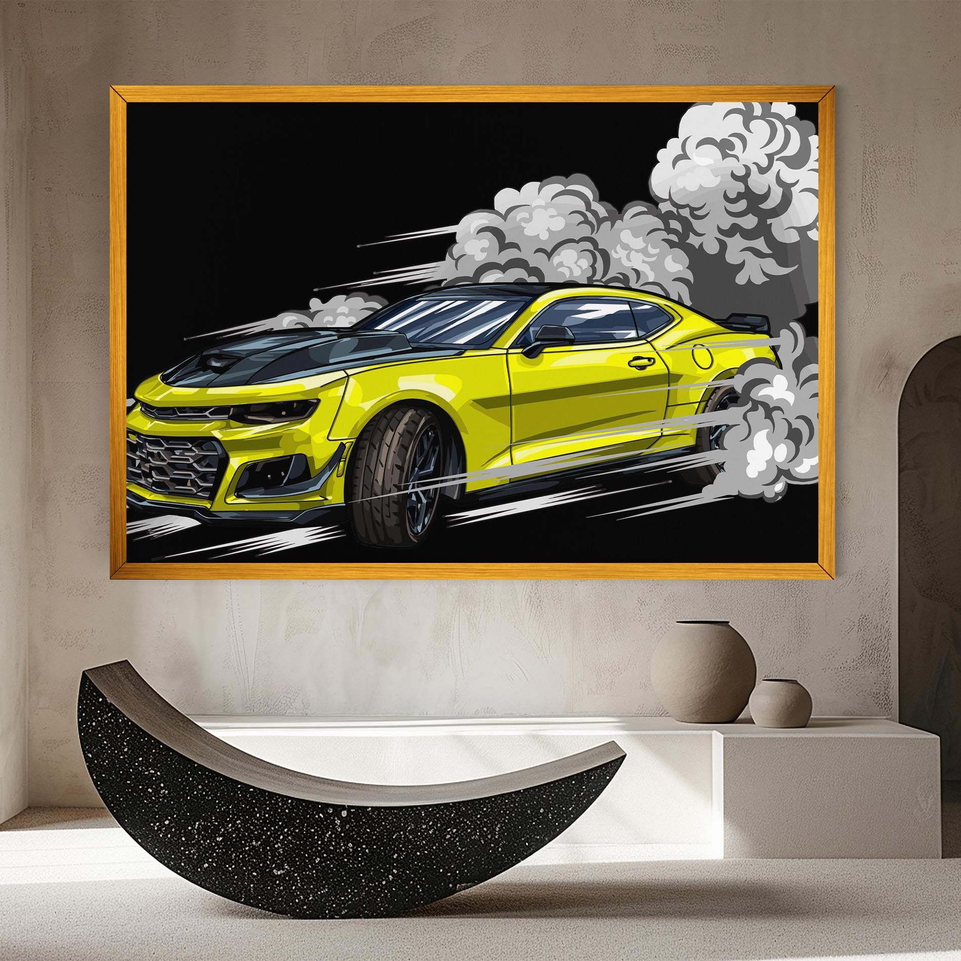 Racing Car Smoke mockup 8