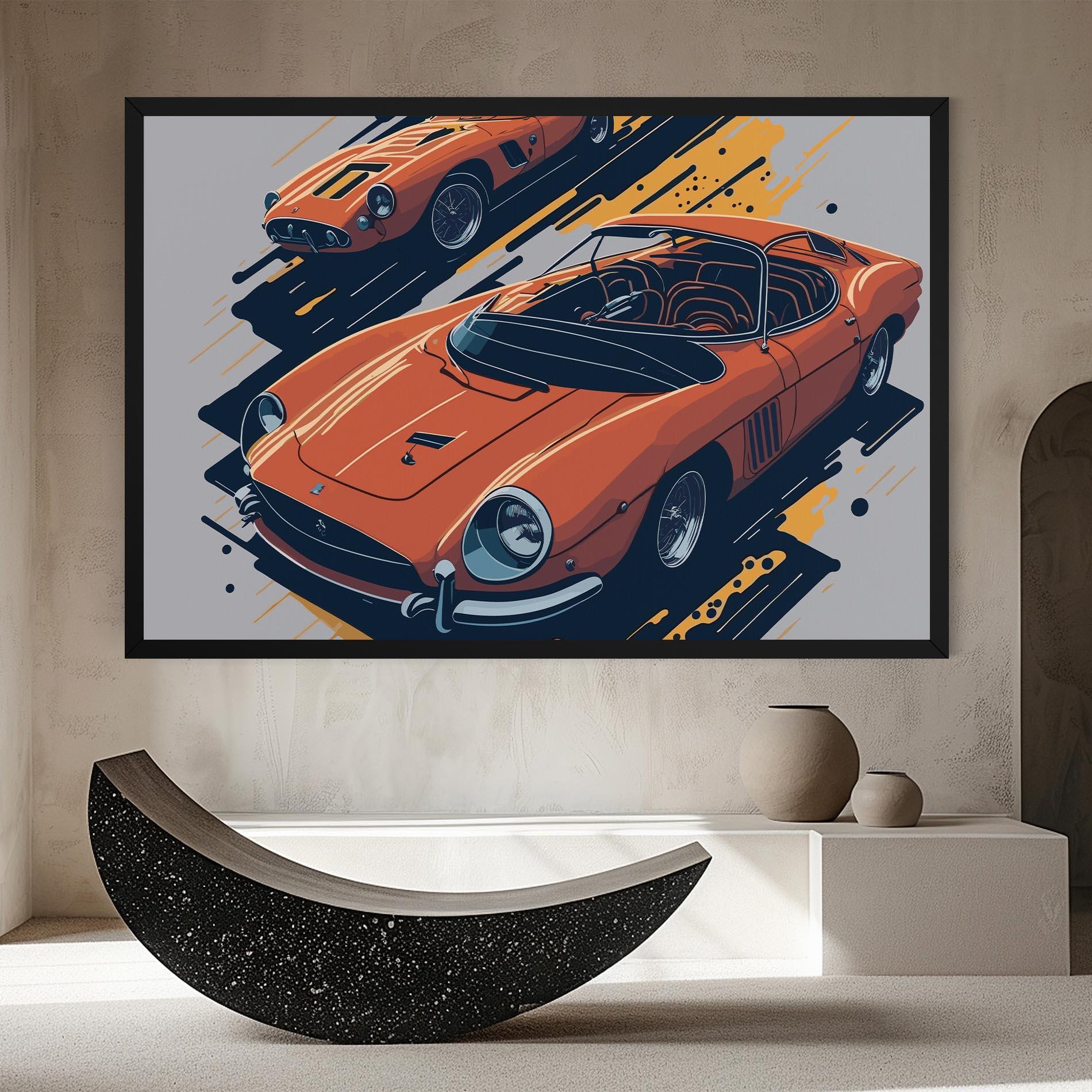 Картина на платно Ferrari 250 Gto mockup 8