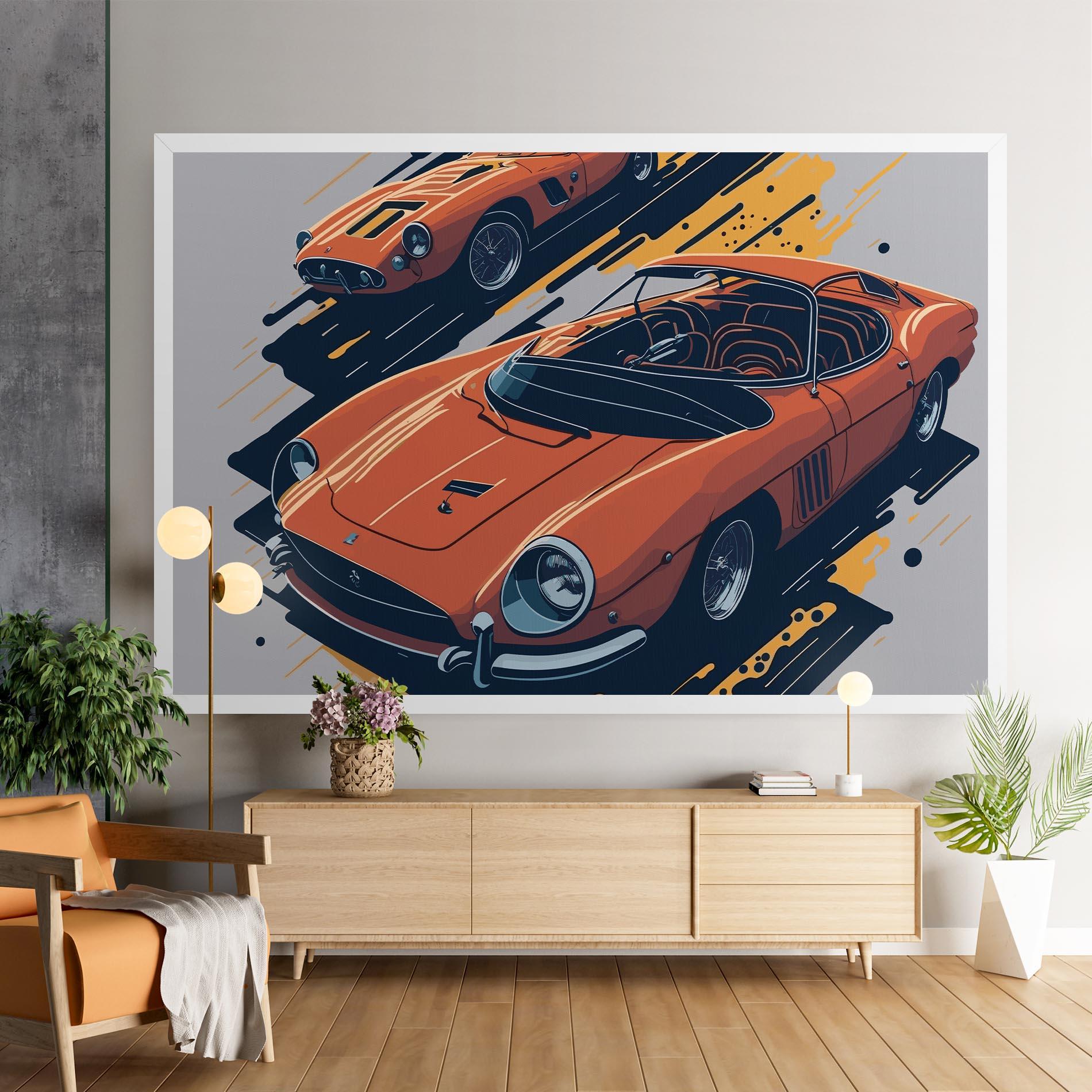 Картина на платно Ferrari 250 Gto mockup 9