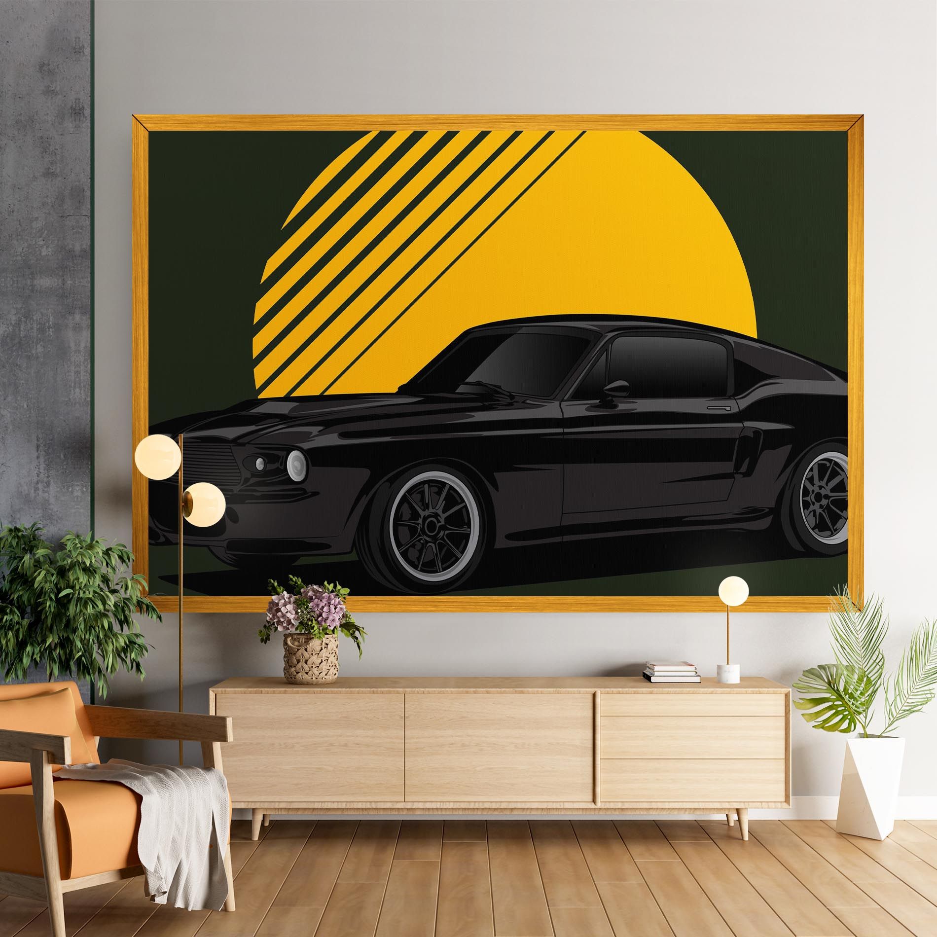 Black Car Sun mockup 9