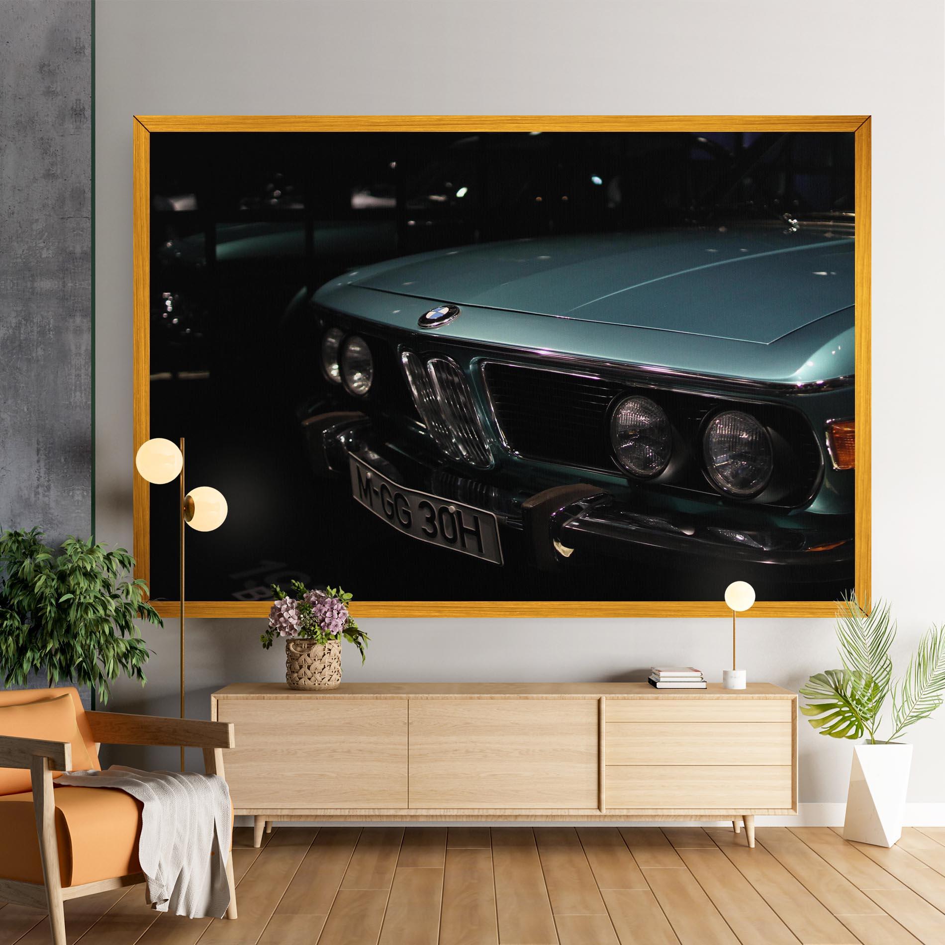 Картина на платно Old Bmw Headlight mockup 9