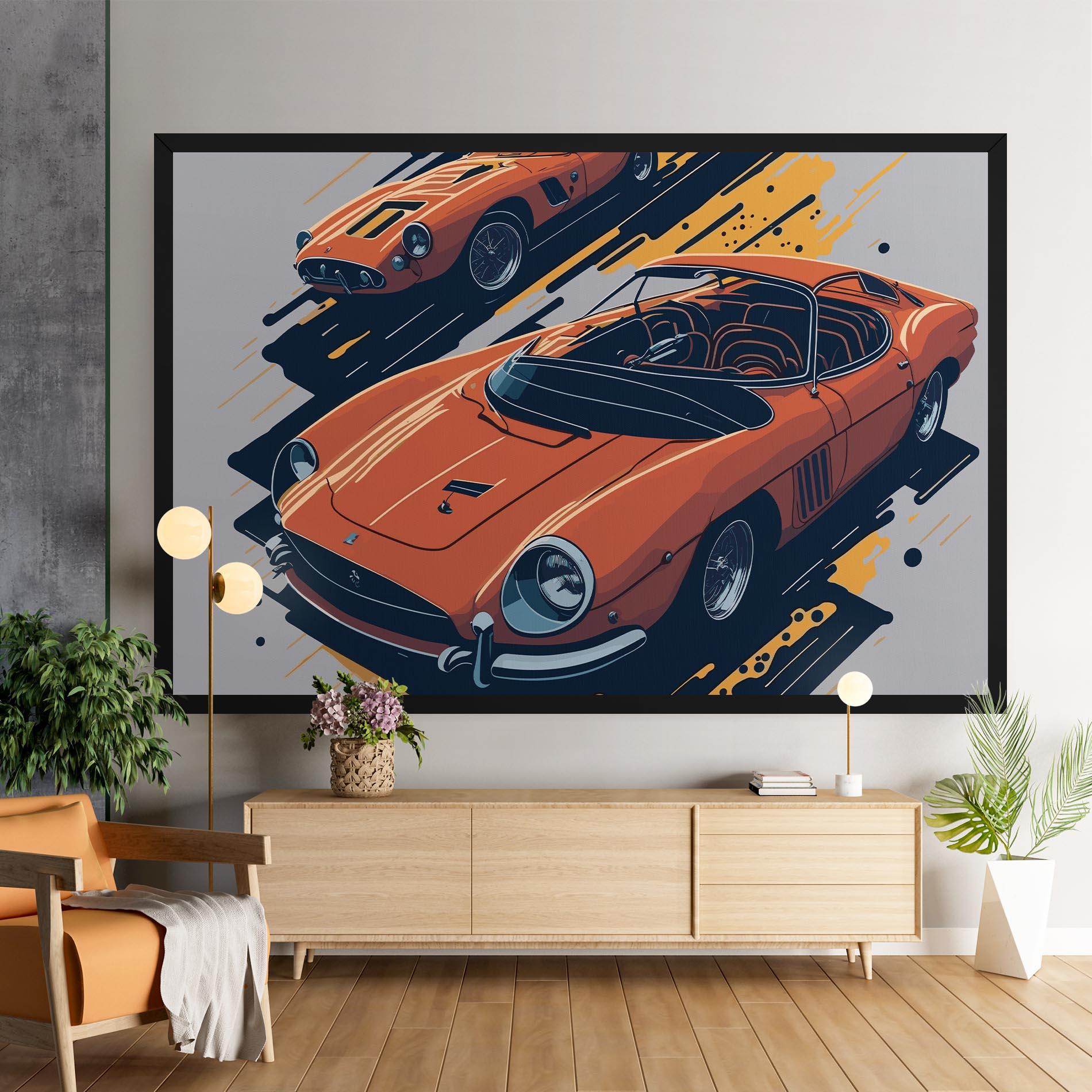Картина на платно Ferrari 250 Gto mockup 9