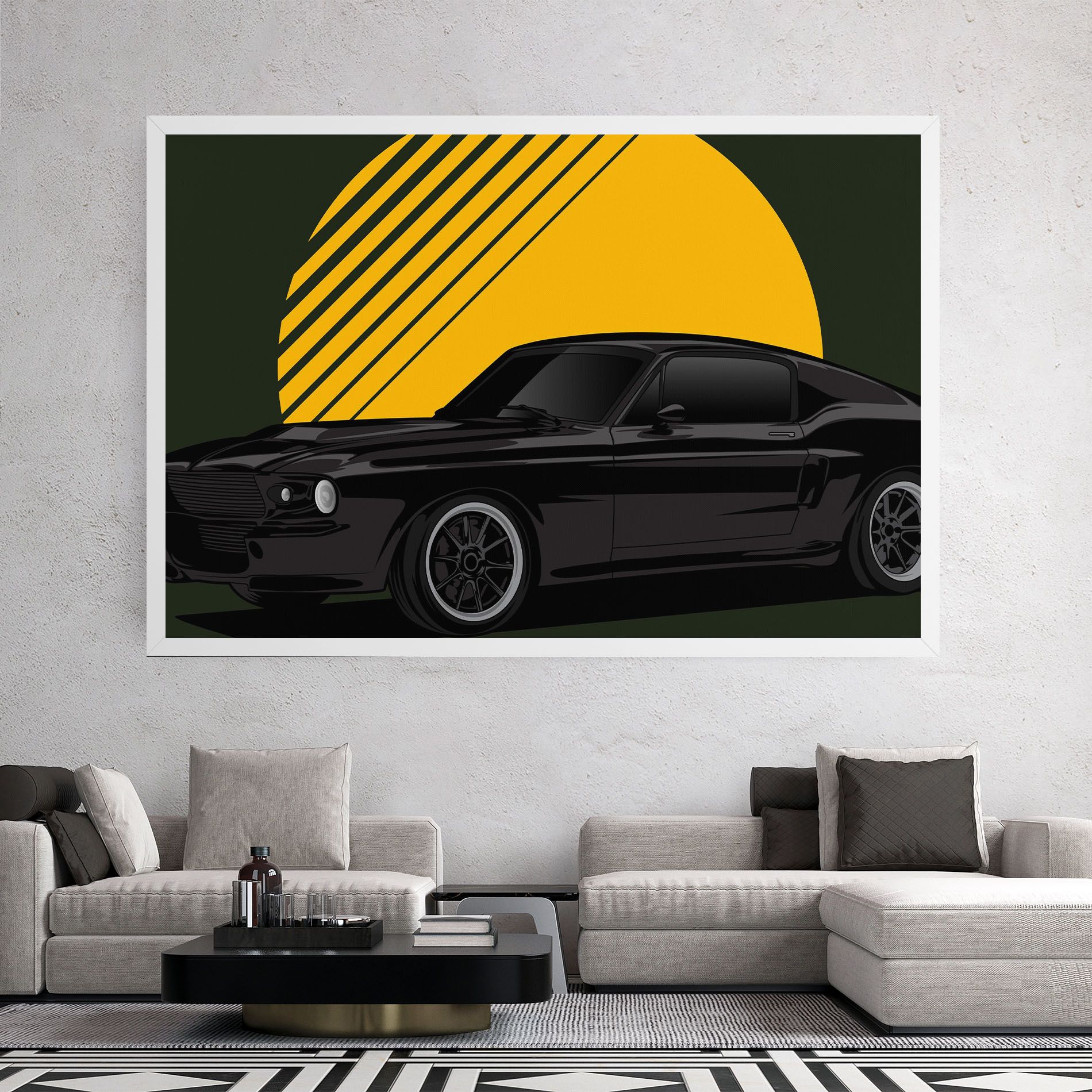 Black Car Sun mockup 2