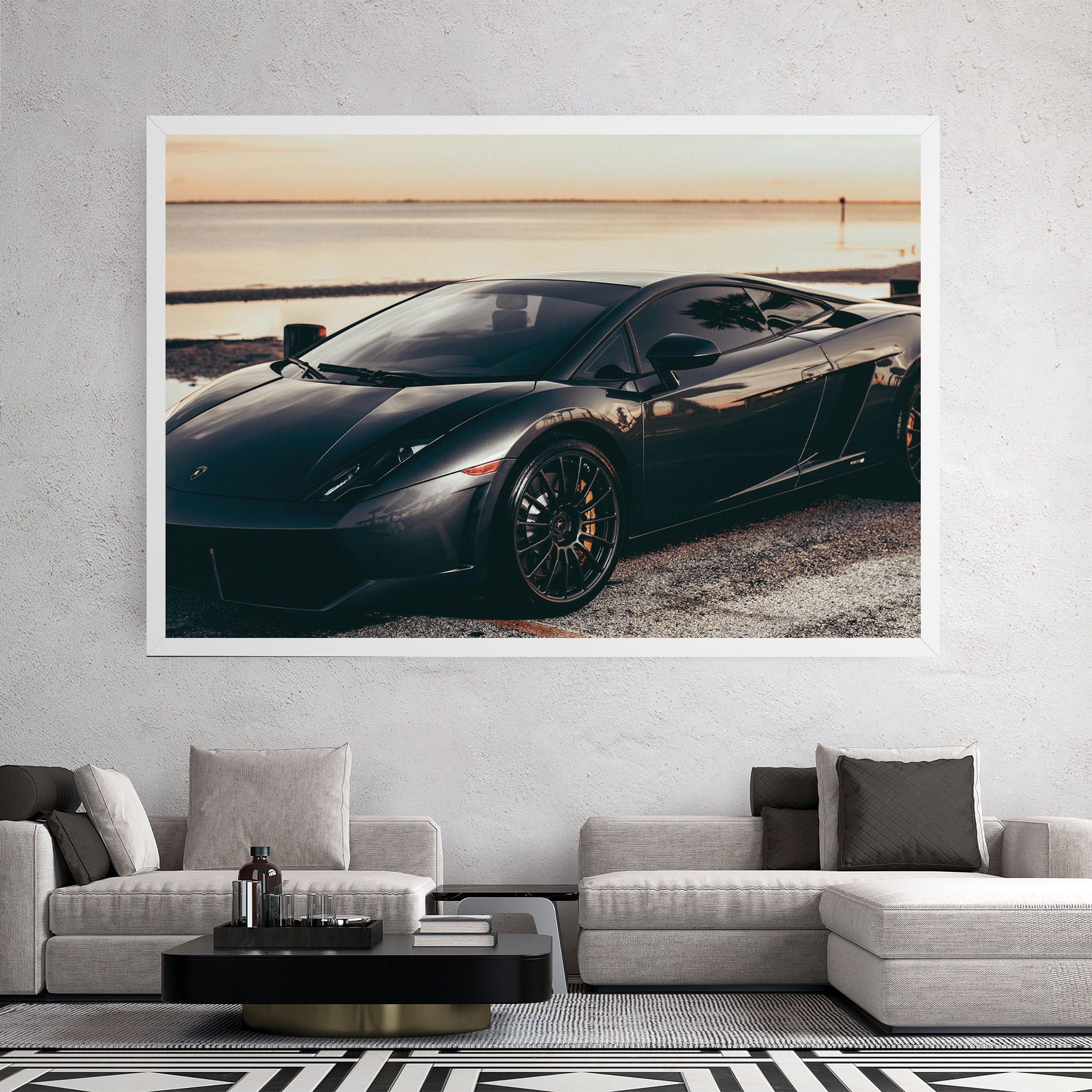 Black Lambo Sea mockup 2