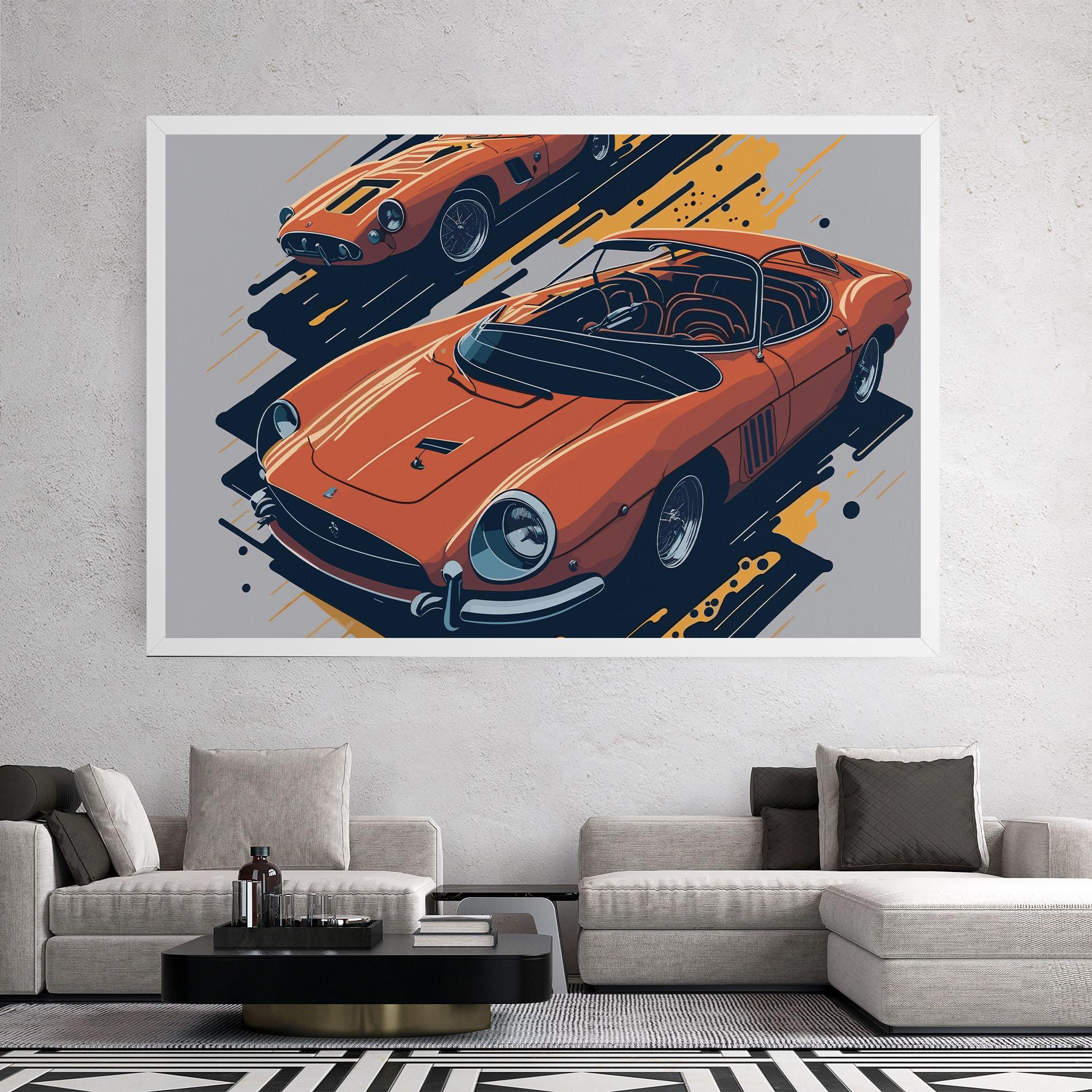 Картина на платно Ferrari 250 Gto mockup 2