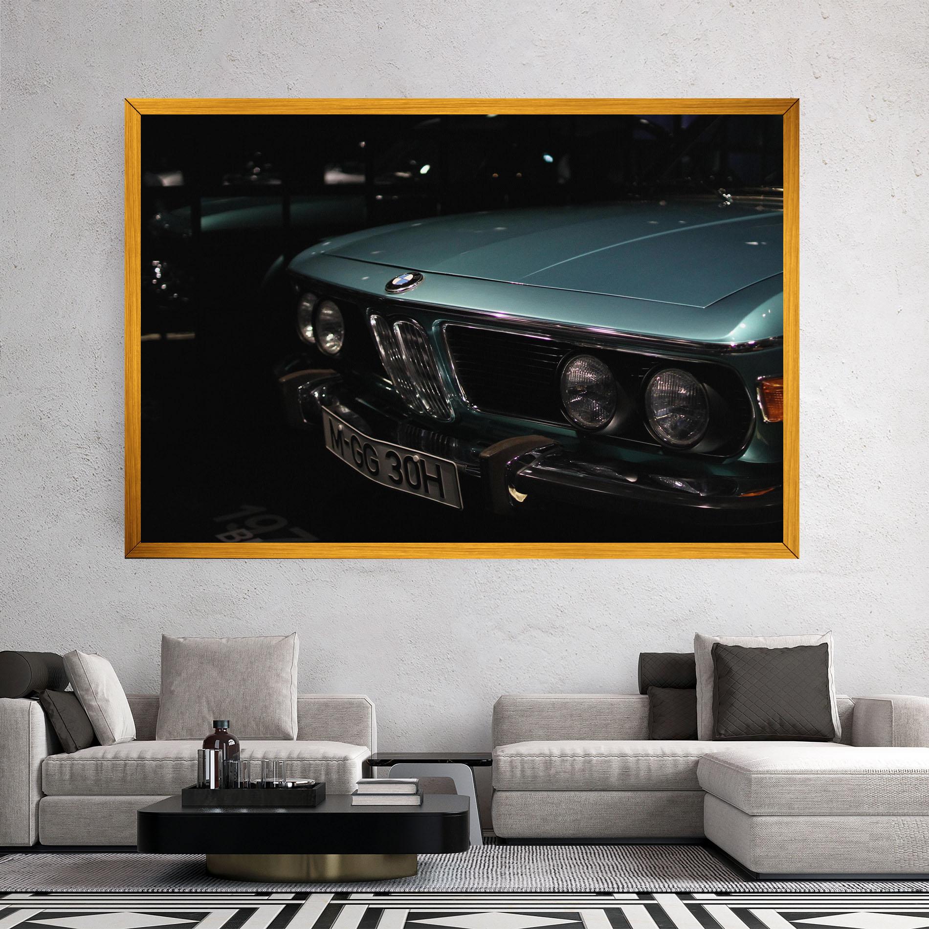 Картина на платно Old Bmw Headlight mockup 2