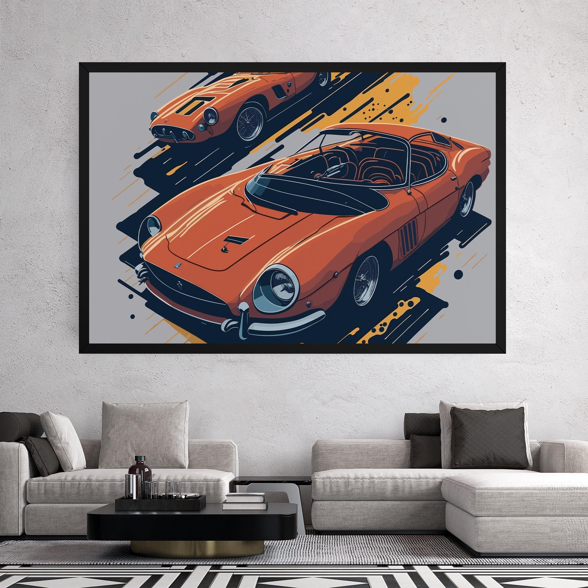Картина на платно Ferrari 250 Gto mockup 2