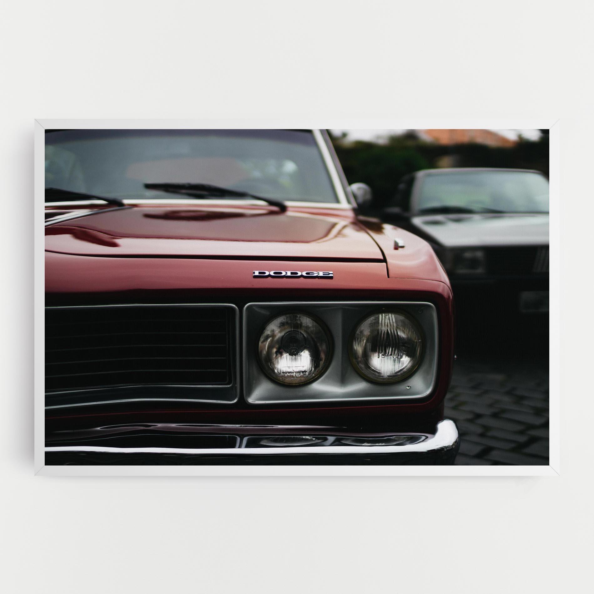 Картина на платно Dark Vintage Red mockup 0