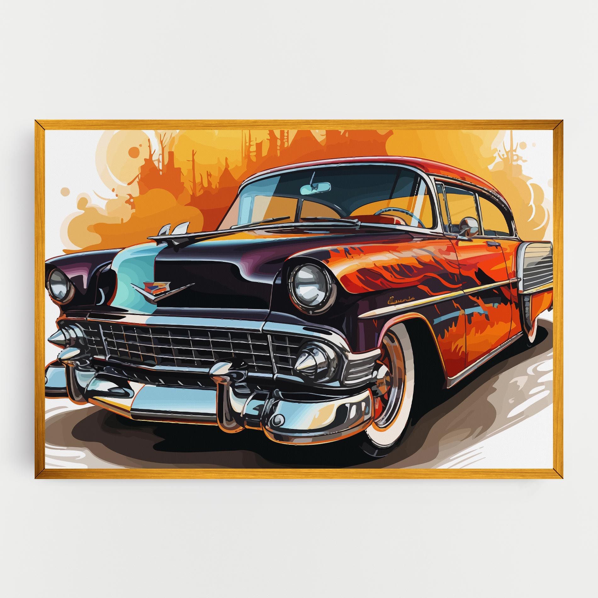 Cool Vintage Car mockup 0