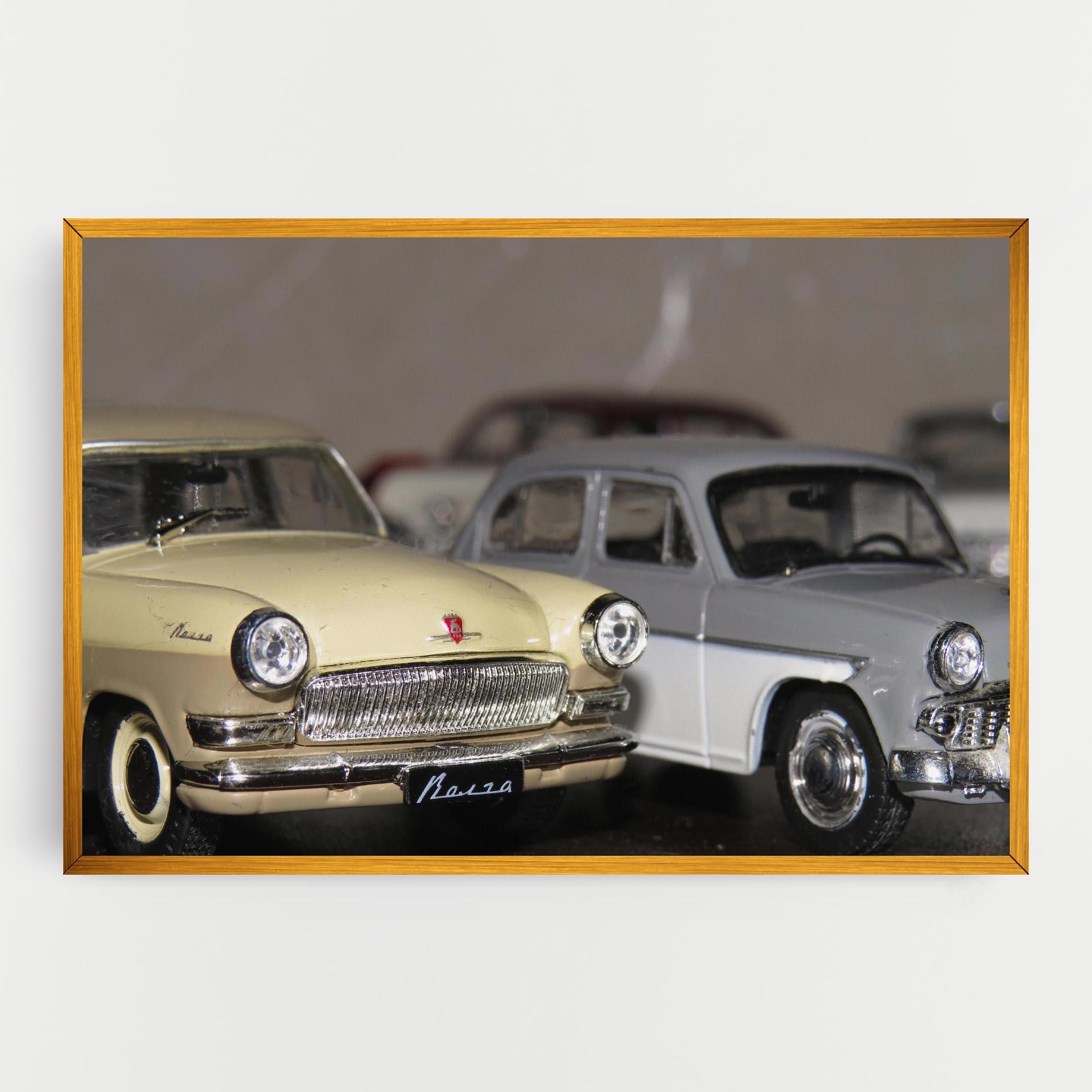 Картина на платно Cream Grey Car mockup 0