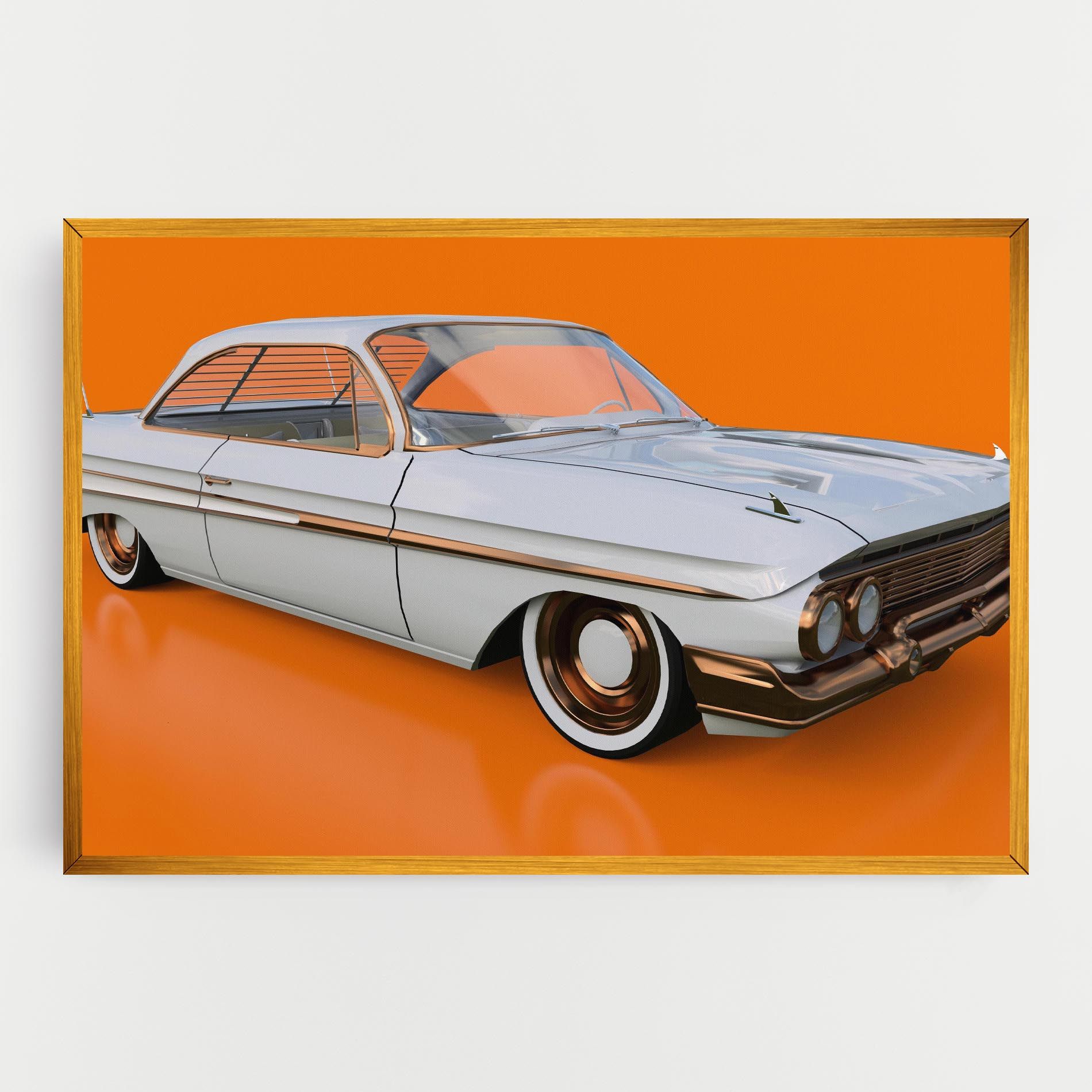 Old American Car mockup 0