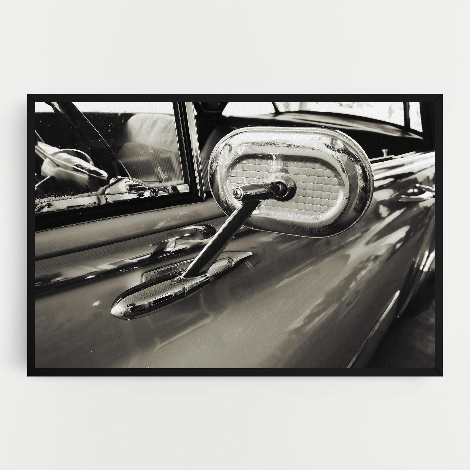 Картина на платно Close Up Grey Car mockup 0