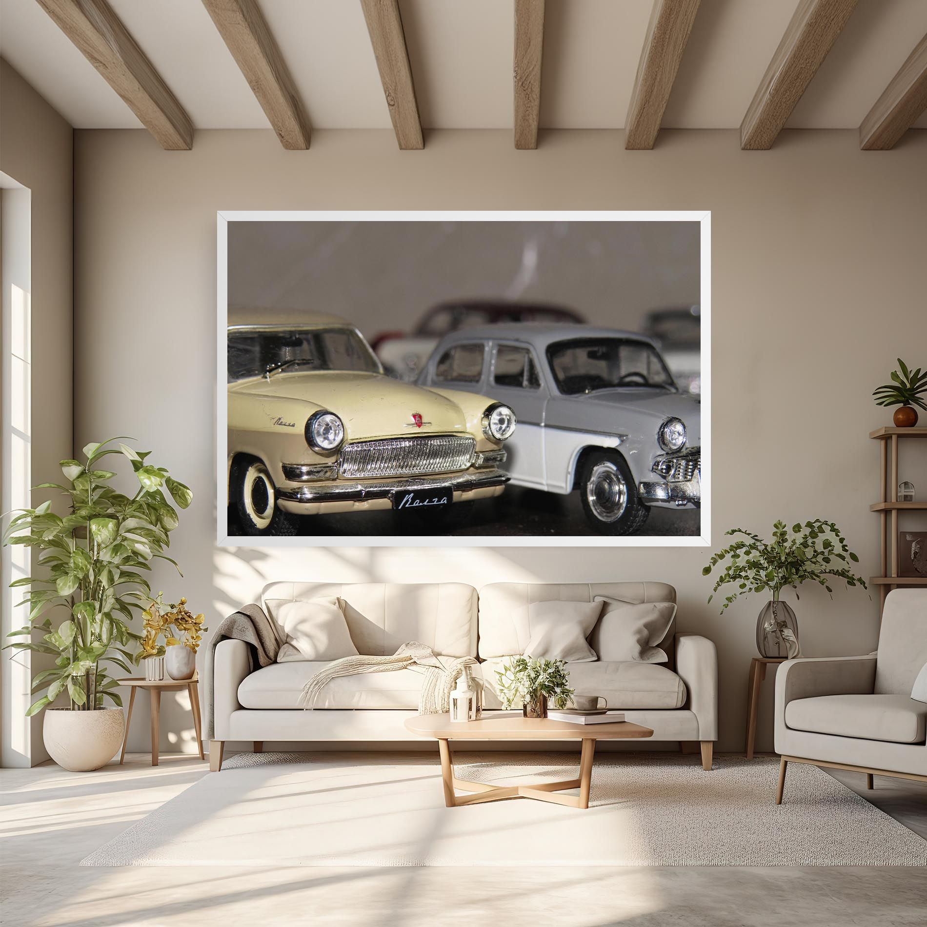 Cream Grey Car mockup 6